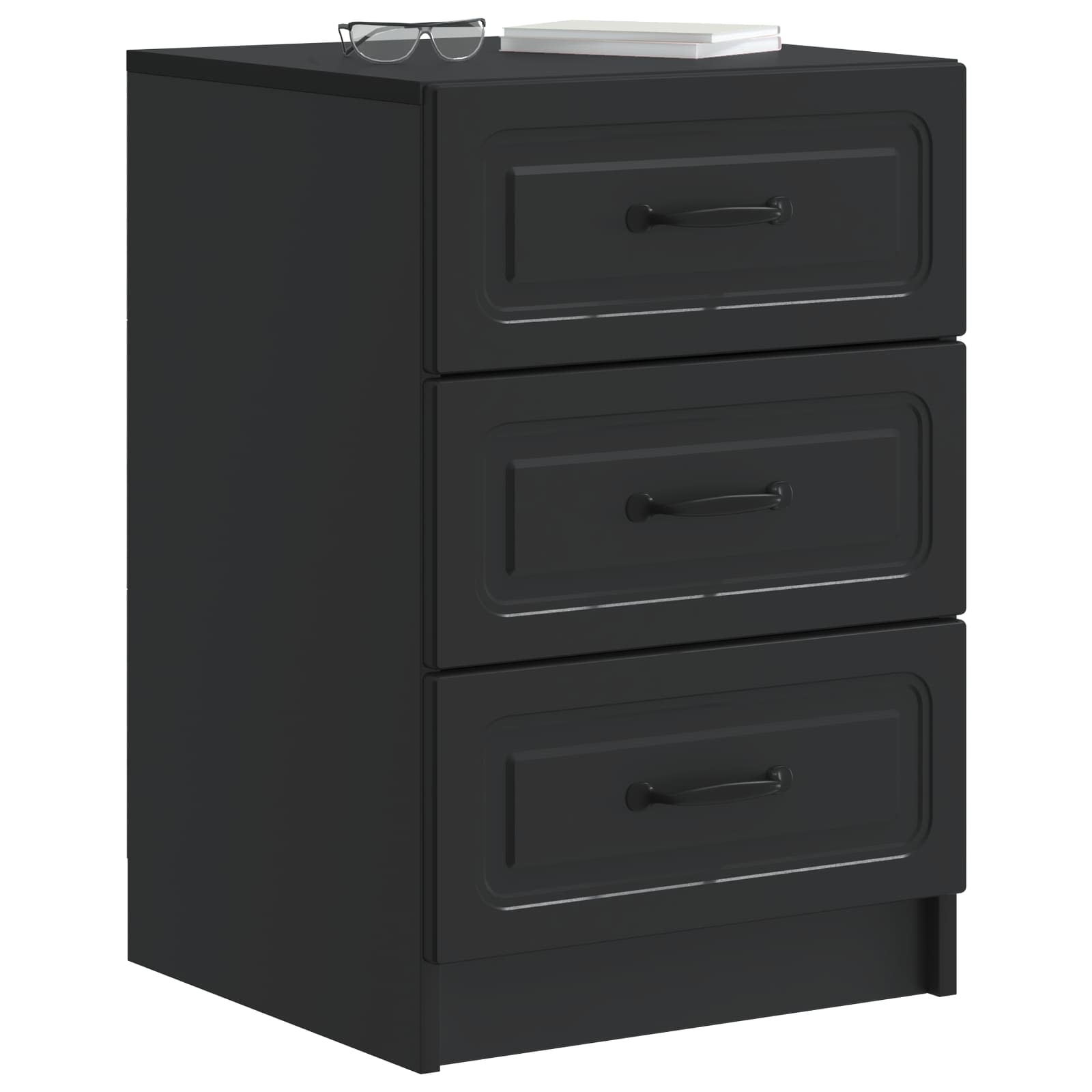 Cabinet de chevet Noir 43 x 41 x 63,5 cm Bois d'ingénierie - XIOS