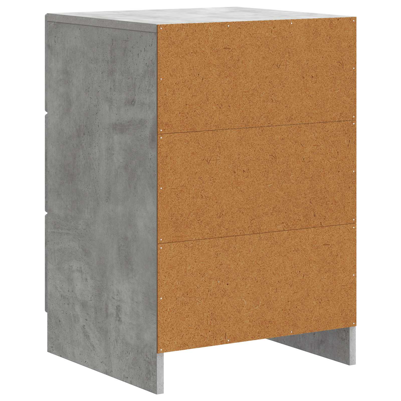 Cabinet de chevet avec tiroir Gris béton 43 x 41 x 63,5 cm - XIOS