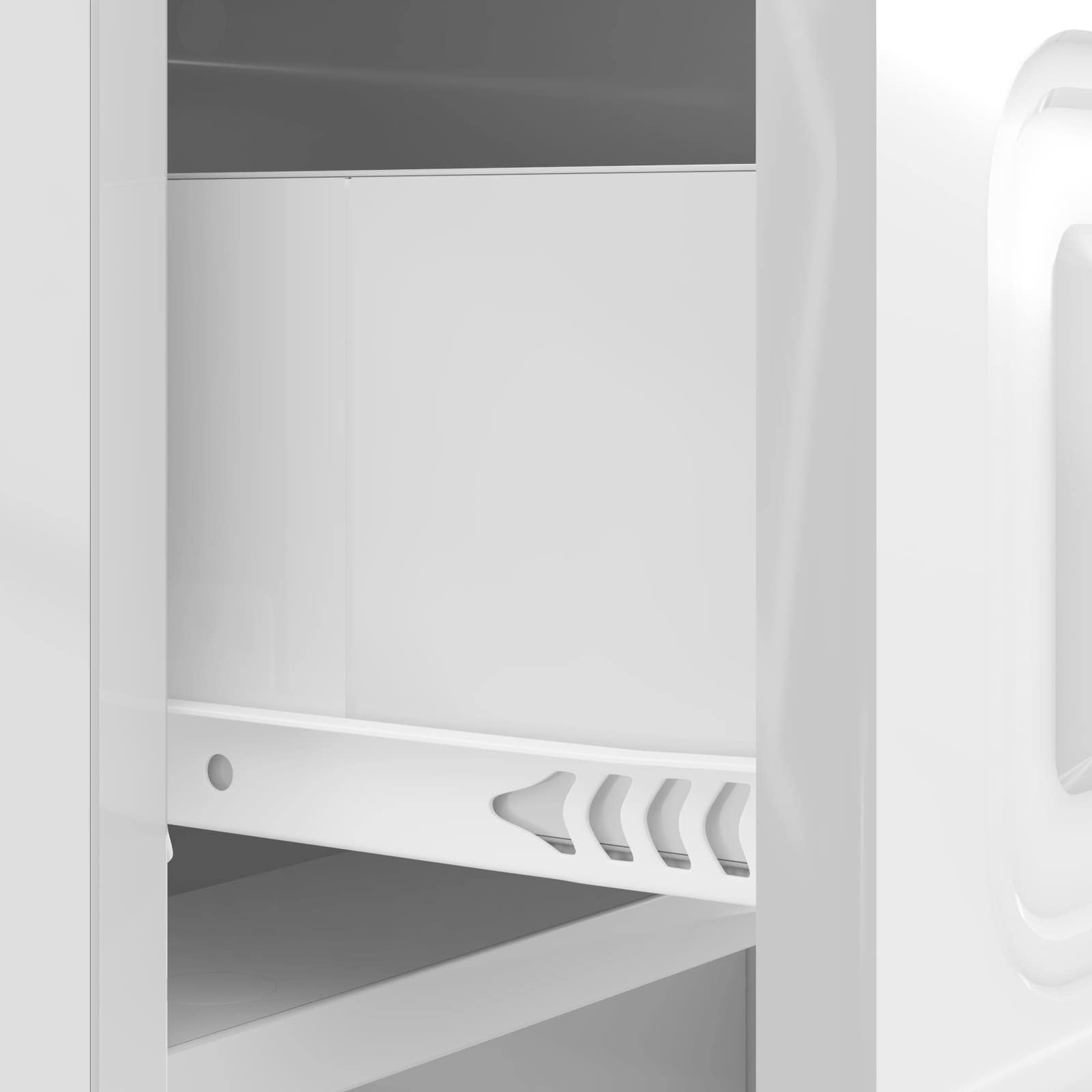 Cabinet de chevet avec tiroir Blanc brillant 43 x 41 x 63,5 cm - XIOS