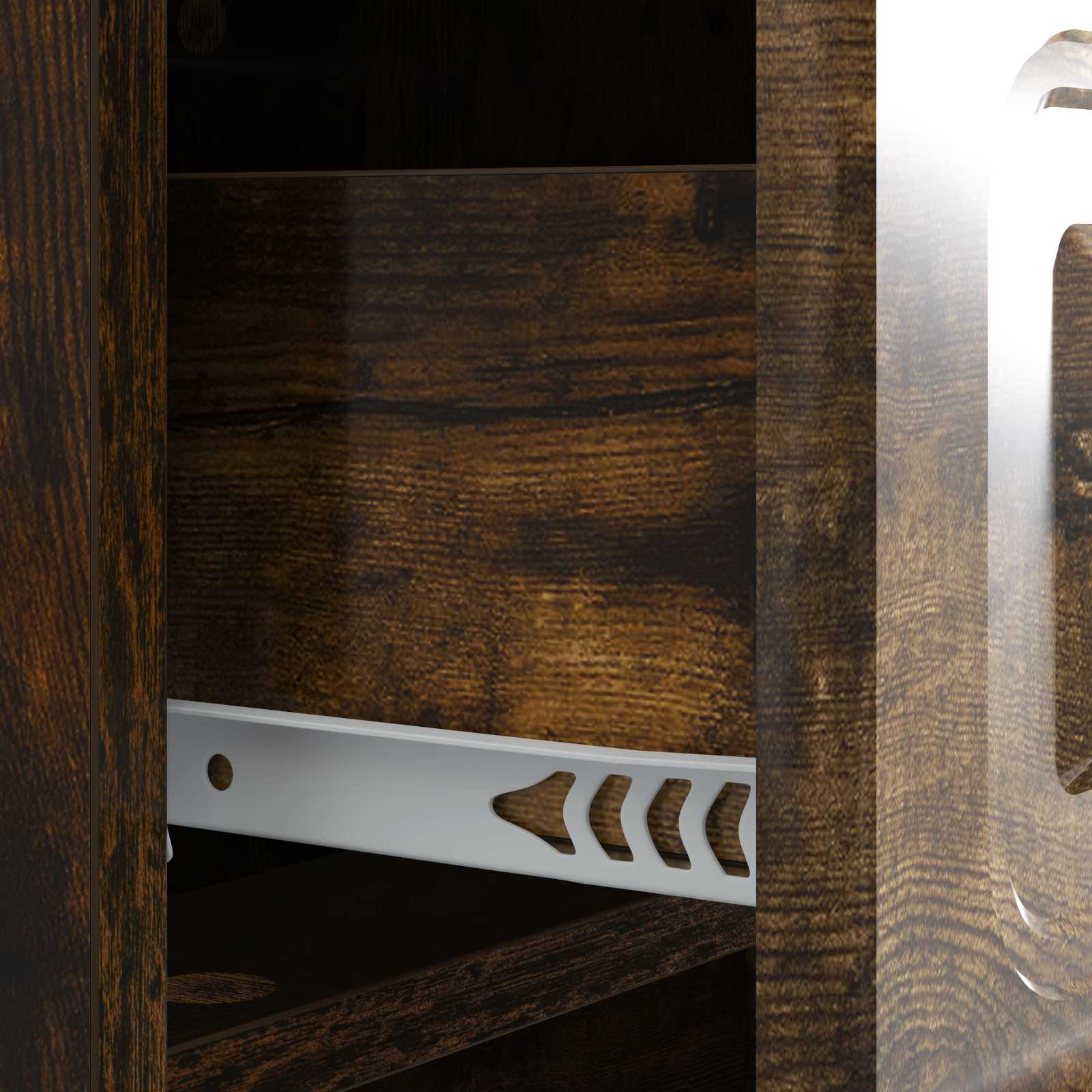 Cabinet de chevet avec tiroir Chêne fumé 43 x 41 x 63,5 cm - XIOS