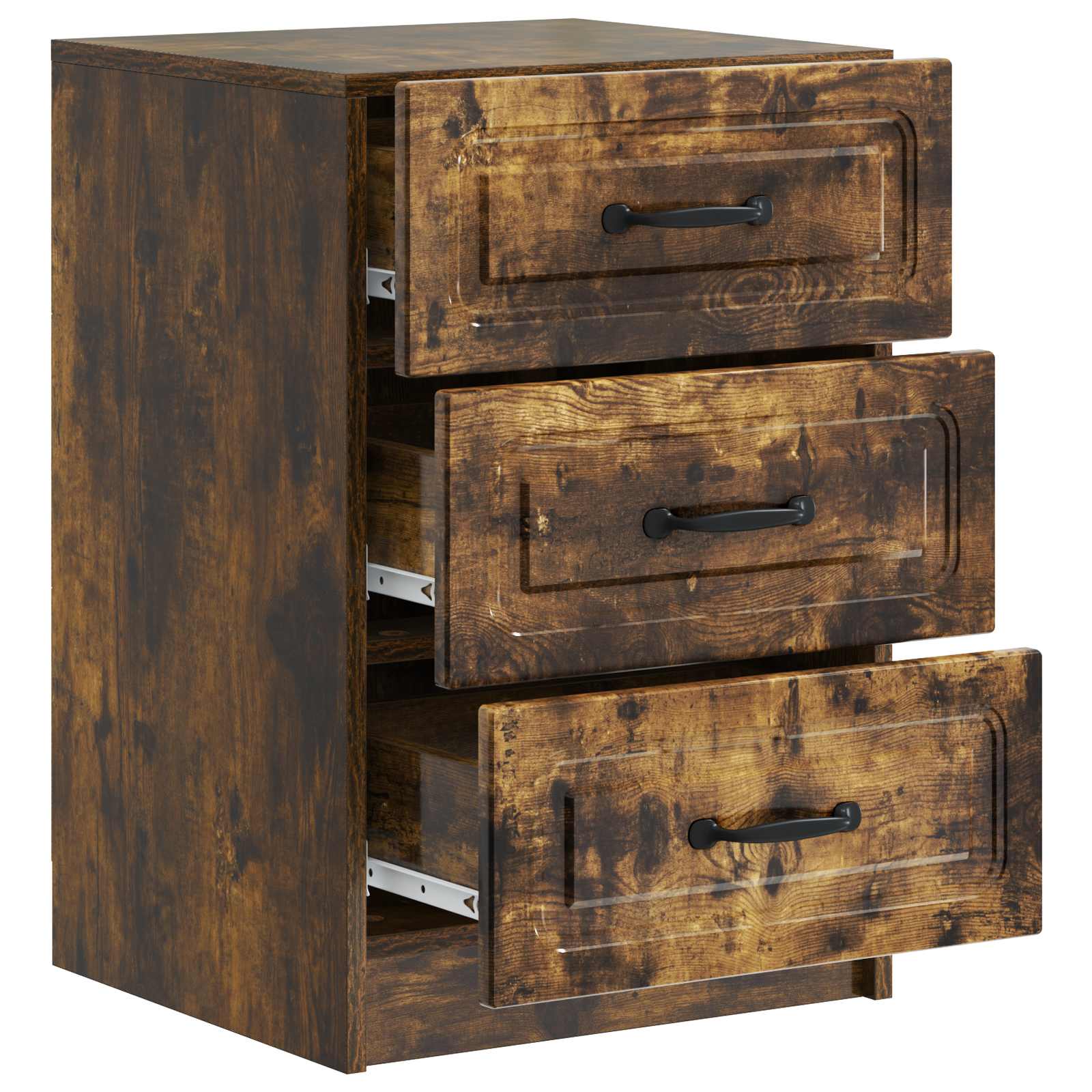 Cabinet de chevet avec tiroir Chêne fumé 43 x 41 x 63,5 cm - XIOS