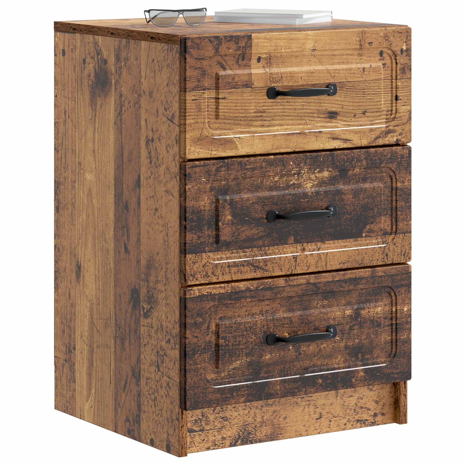 Cabinet de chevet avec tiroir Bois ancien 43 x 41 x 63,5 cm - XIOS