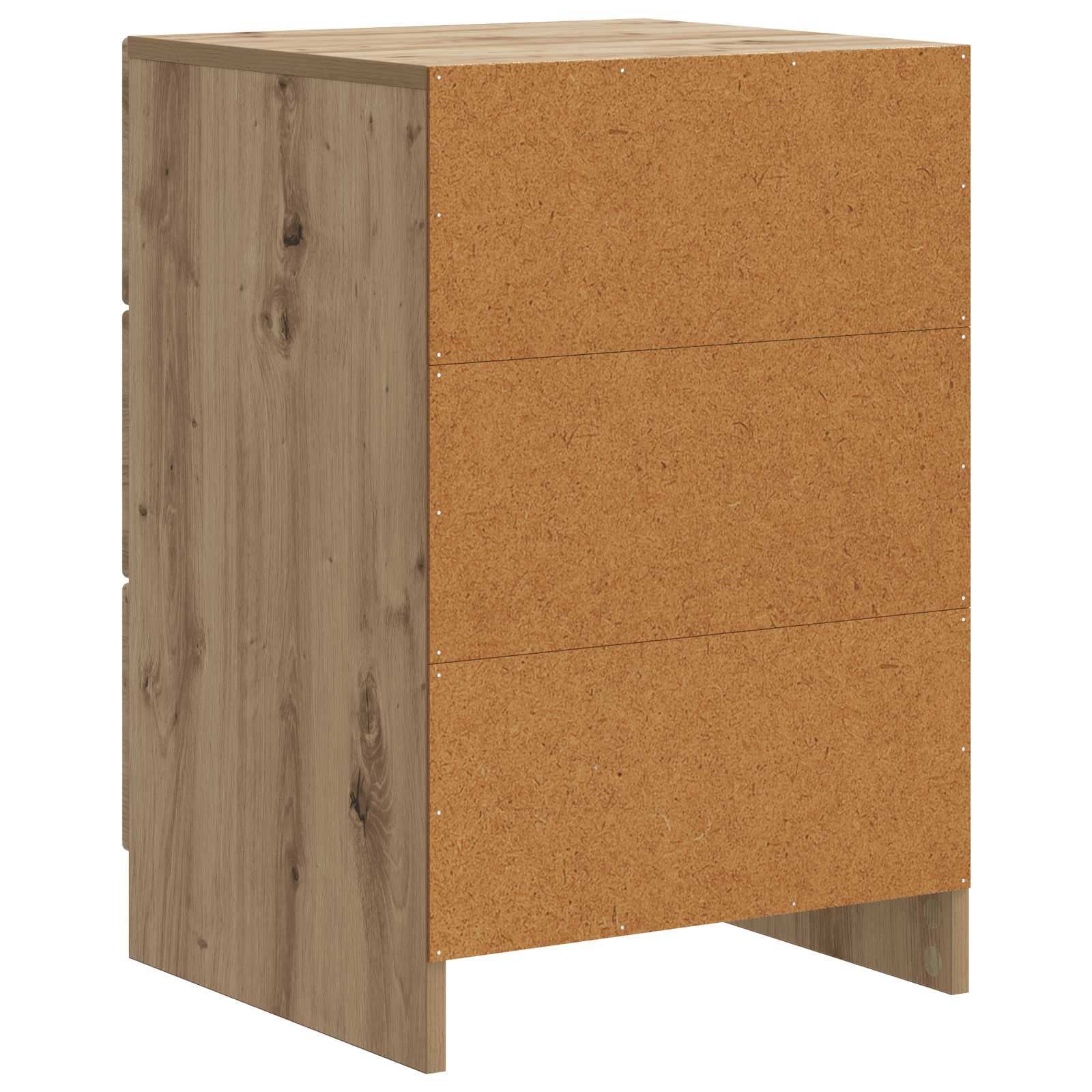 Cabinet de chevet avec tiroir Chêne artisanal 43 x 41 x 63,5 cm - XIOS