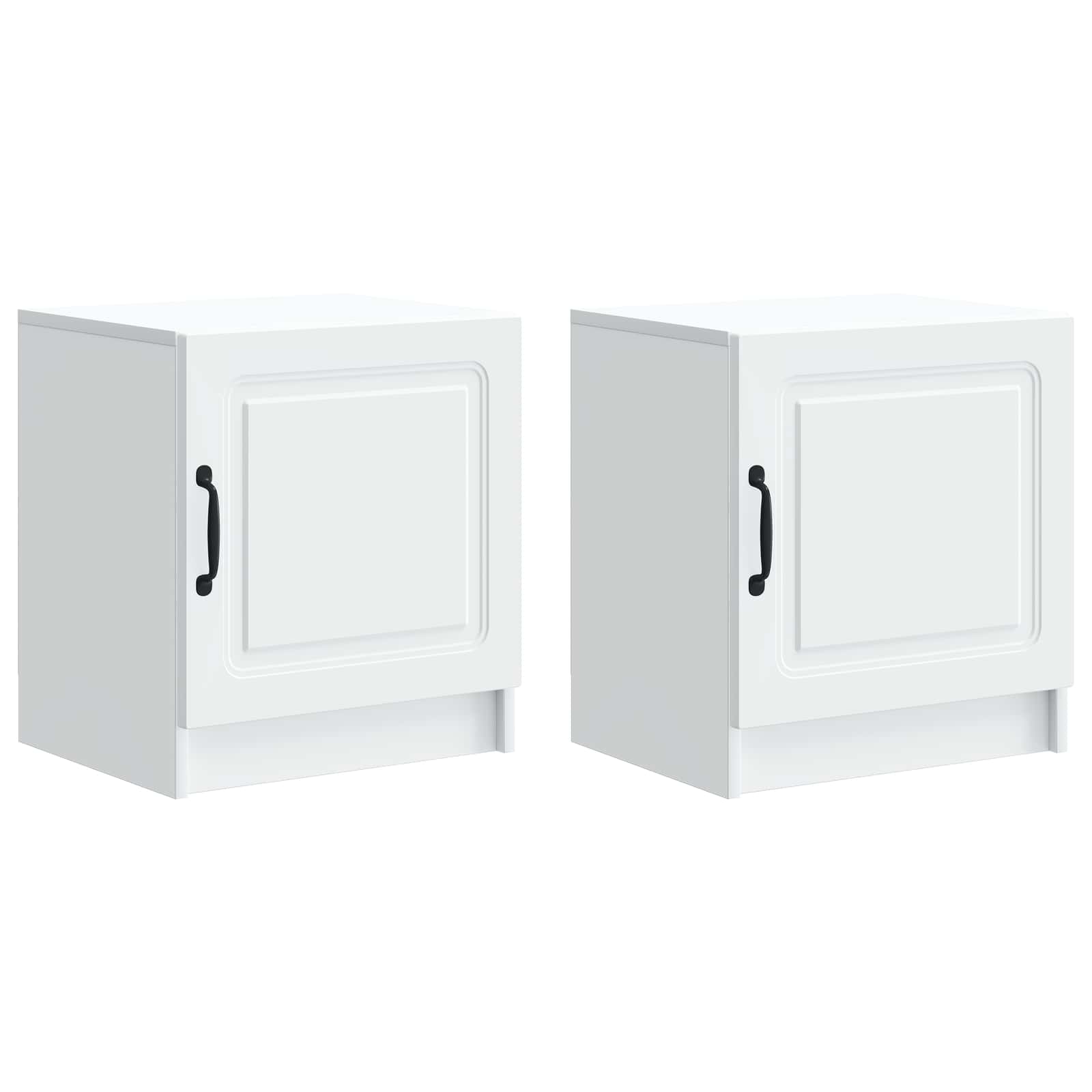 Cabinet de chevet 2 pcs Blanc 43 x 34,5 x 47 cm - XIOS