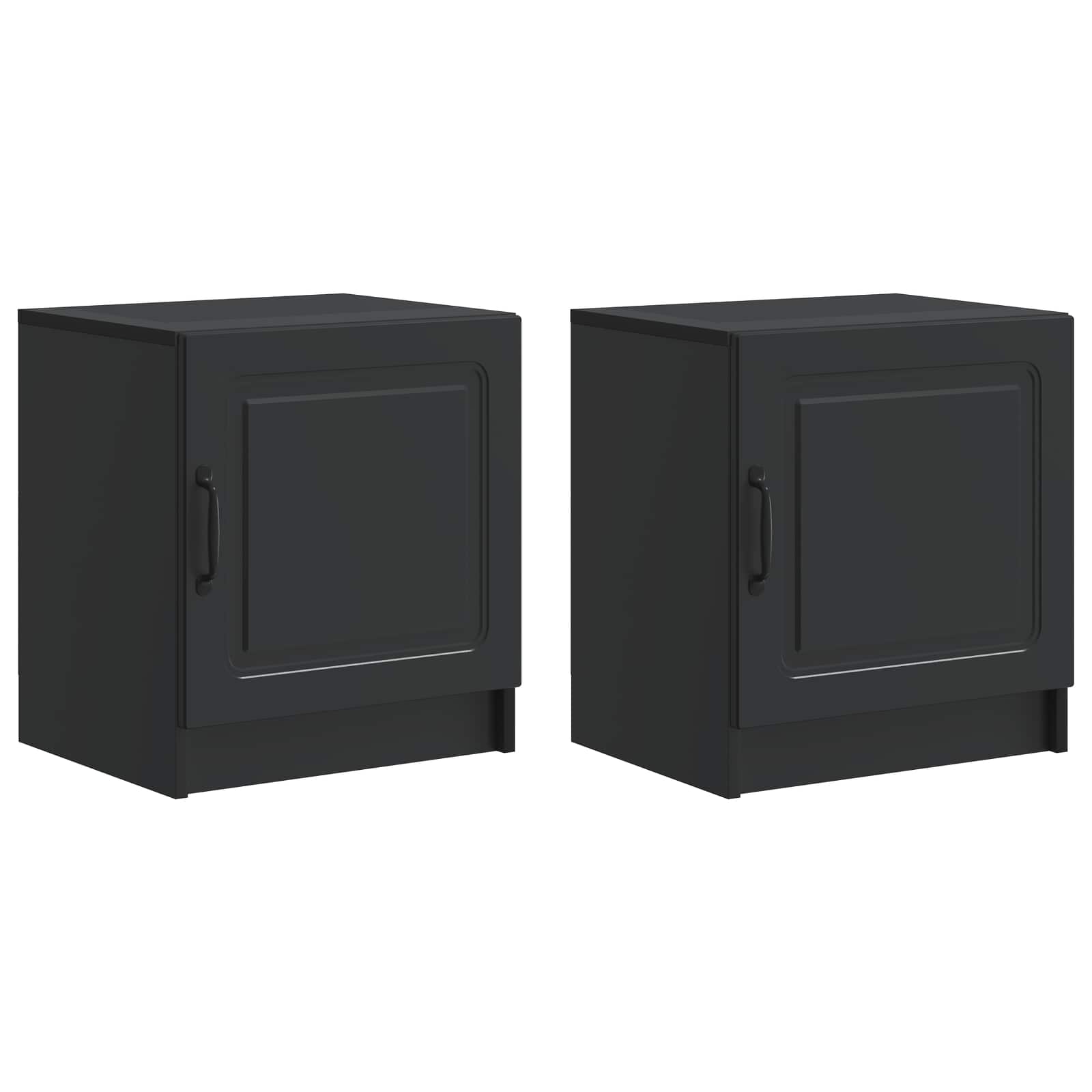 Cabinet de chevet 2 pcs Noir 43 x 34,5 x 47 cm - XIOS