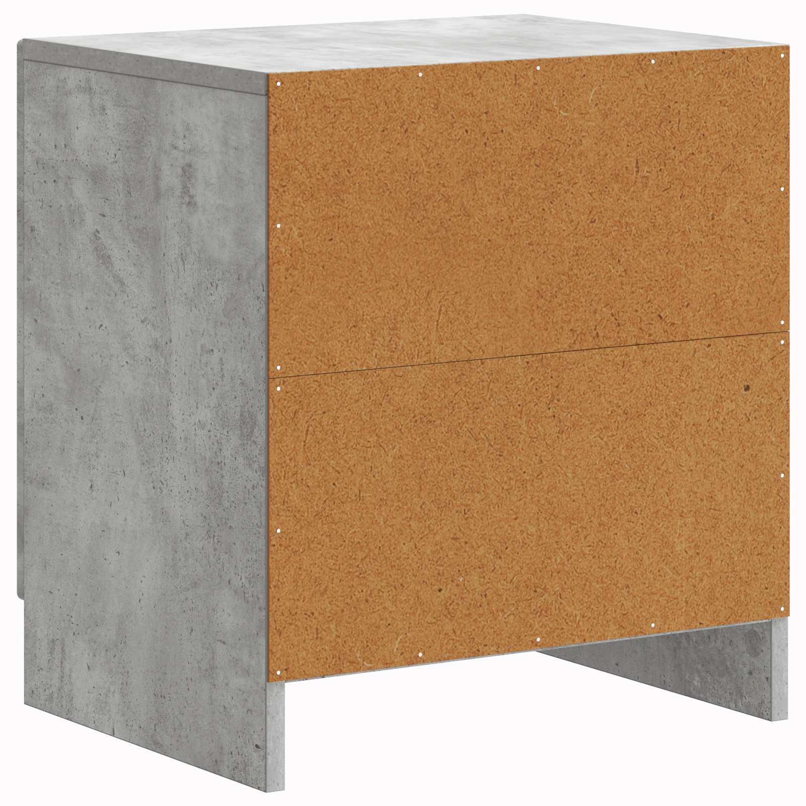 Cabinet de chevet 2 pcs Gris béton 43 x 34,5 x 47 cm - XIOS