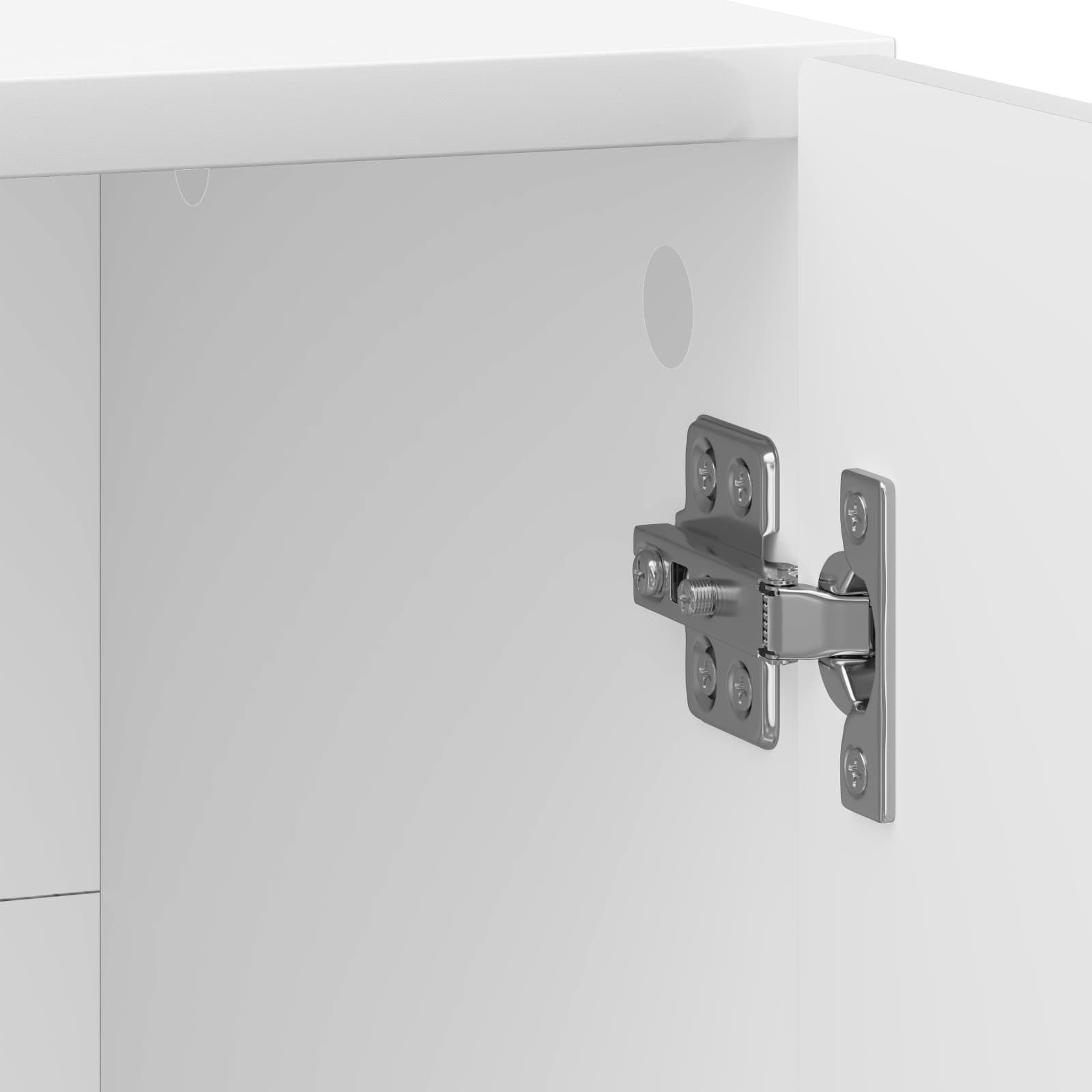 Cabinet de chevet 2 pcs Blanc brillant 43 x 34,5 x 47 cm - XIOS