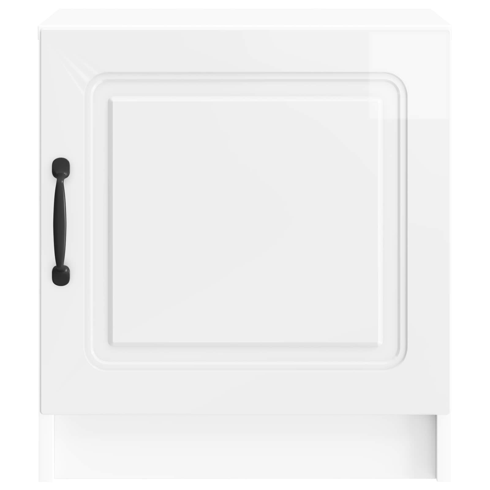 Cabinet de chevet 2 pcs Blanc brillant 43 x 34,5 x 47 cm - XIOS