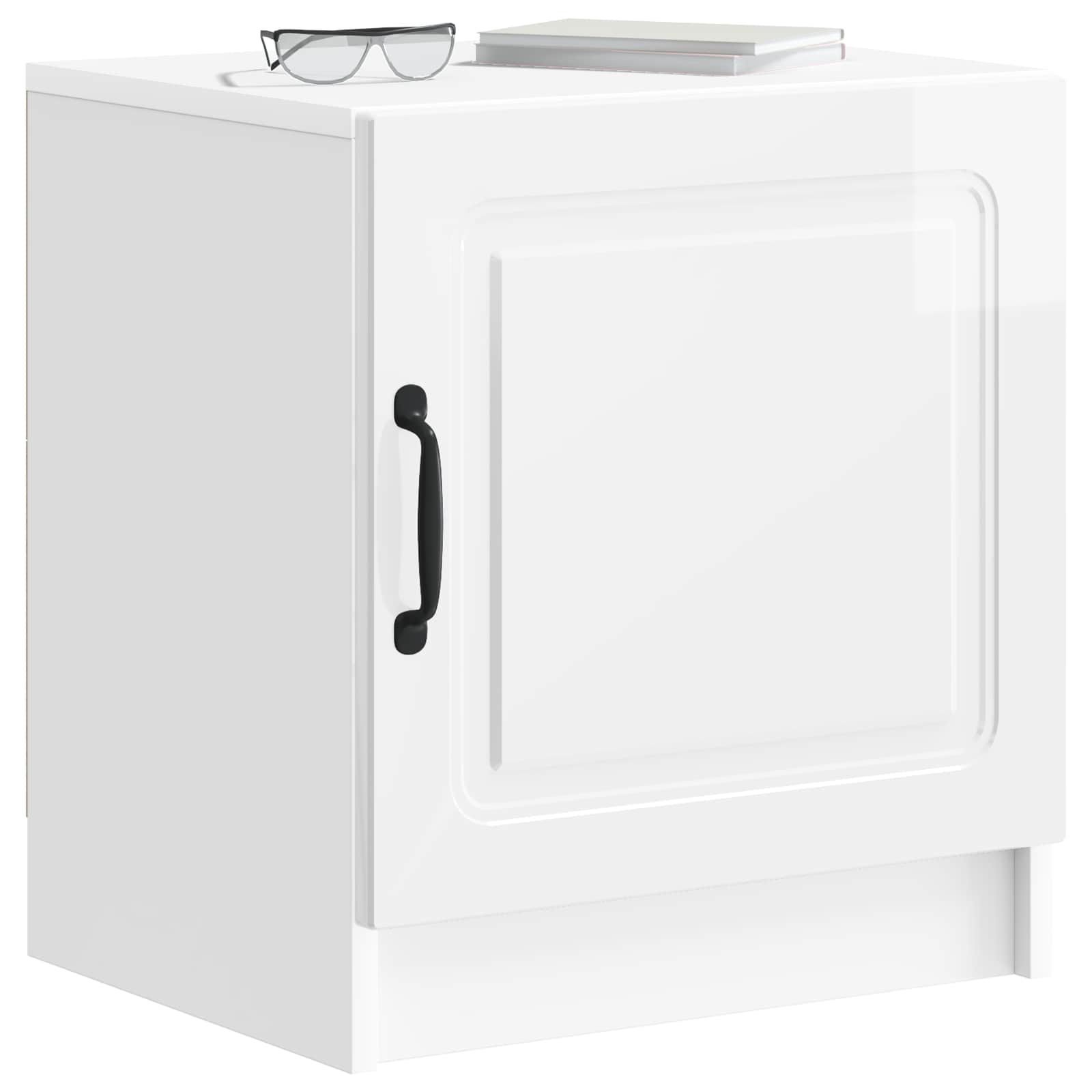 Cabinet de chevet 2 pcs Blanc brillant 43 x 34,5 x 47 cm - XIOS