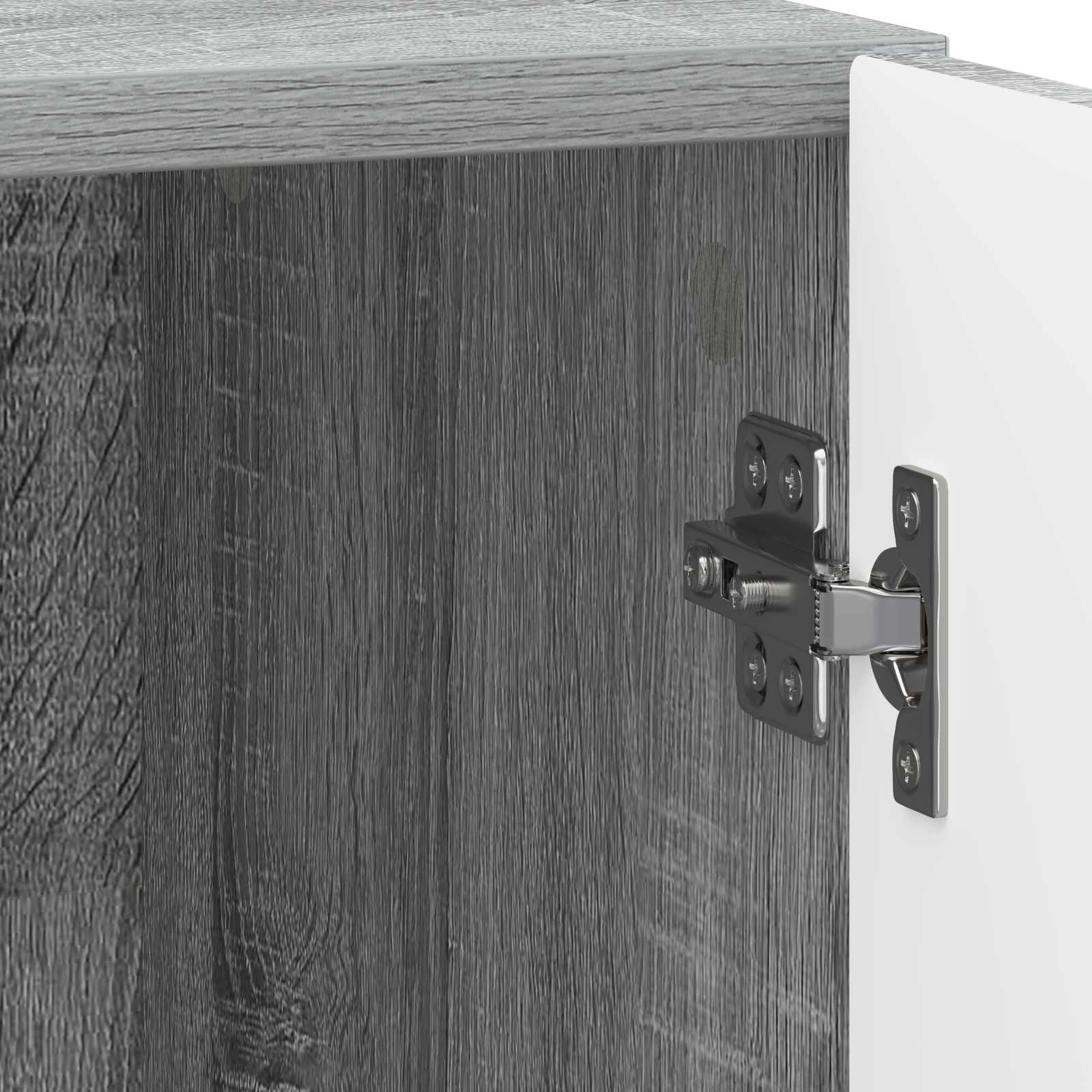 Cabinet de chevet 2 pcs Sonoma gris 43 x 34,5 x 47 cm - XIOS