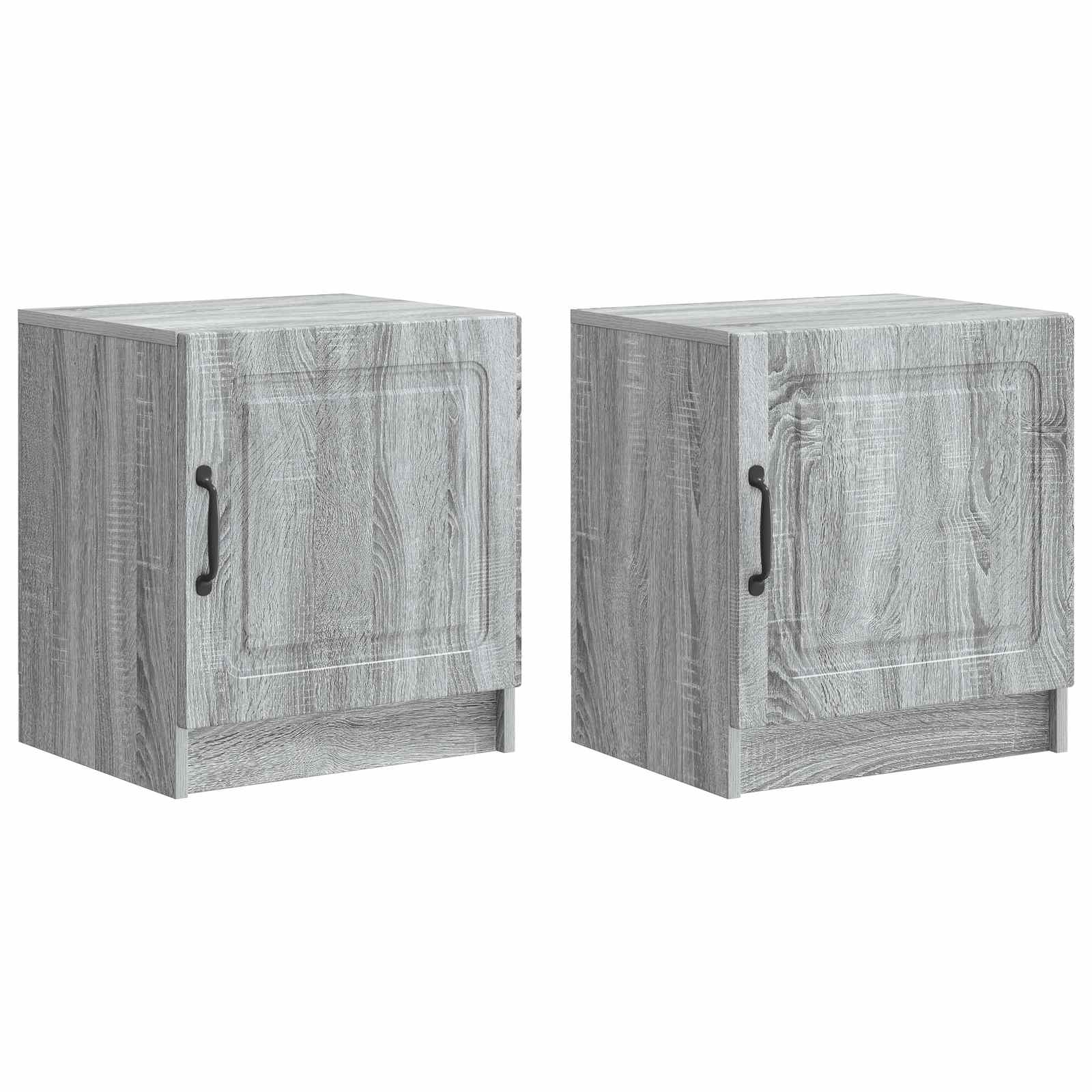 Cabinet de chevet 2 pcs Sonoma gris 43 x 34,5 x 47 cm - XIOS