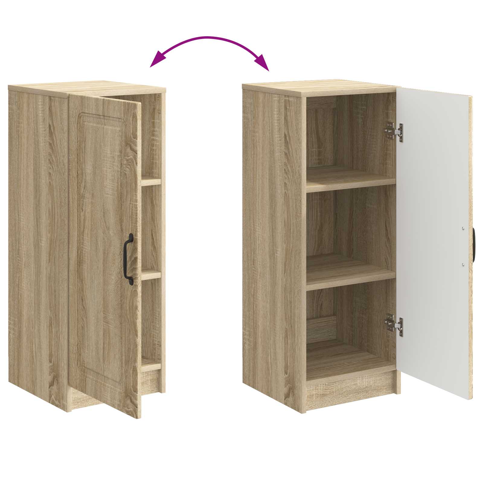 Buffet Chêne Sonoma 33 x 34,5 x 87 cm Bois d'ingénierie - XIOS