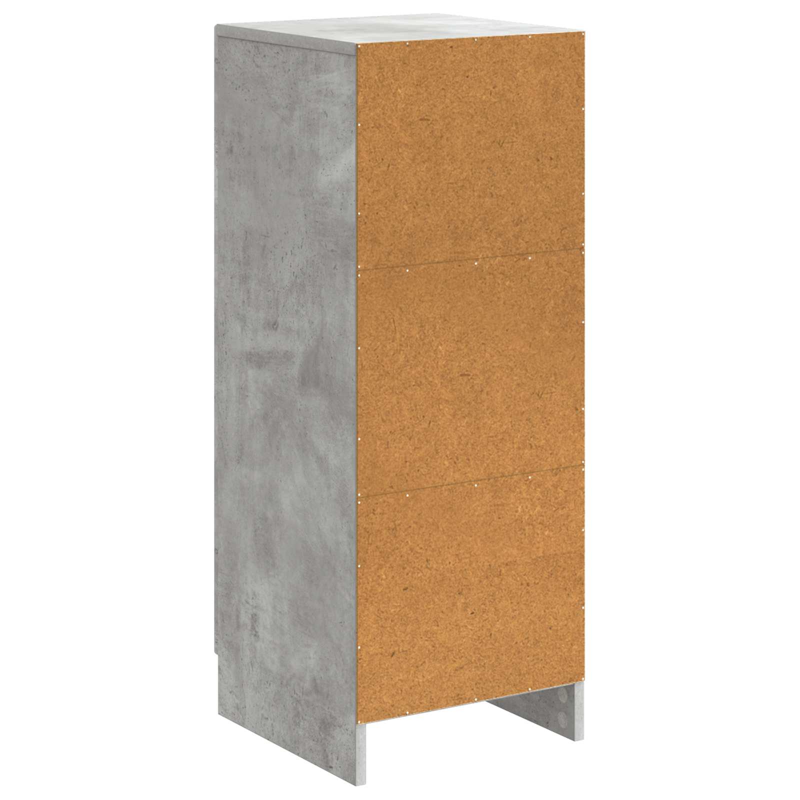 Buffet Gris béton 33 x 34,5 x 87 cm Bois d'ingénierie - XIOS