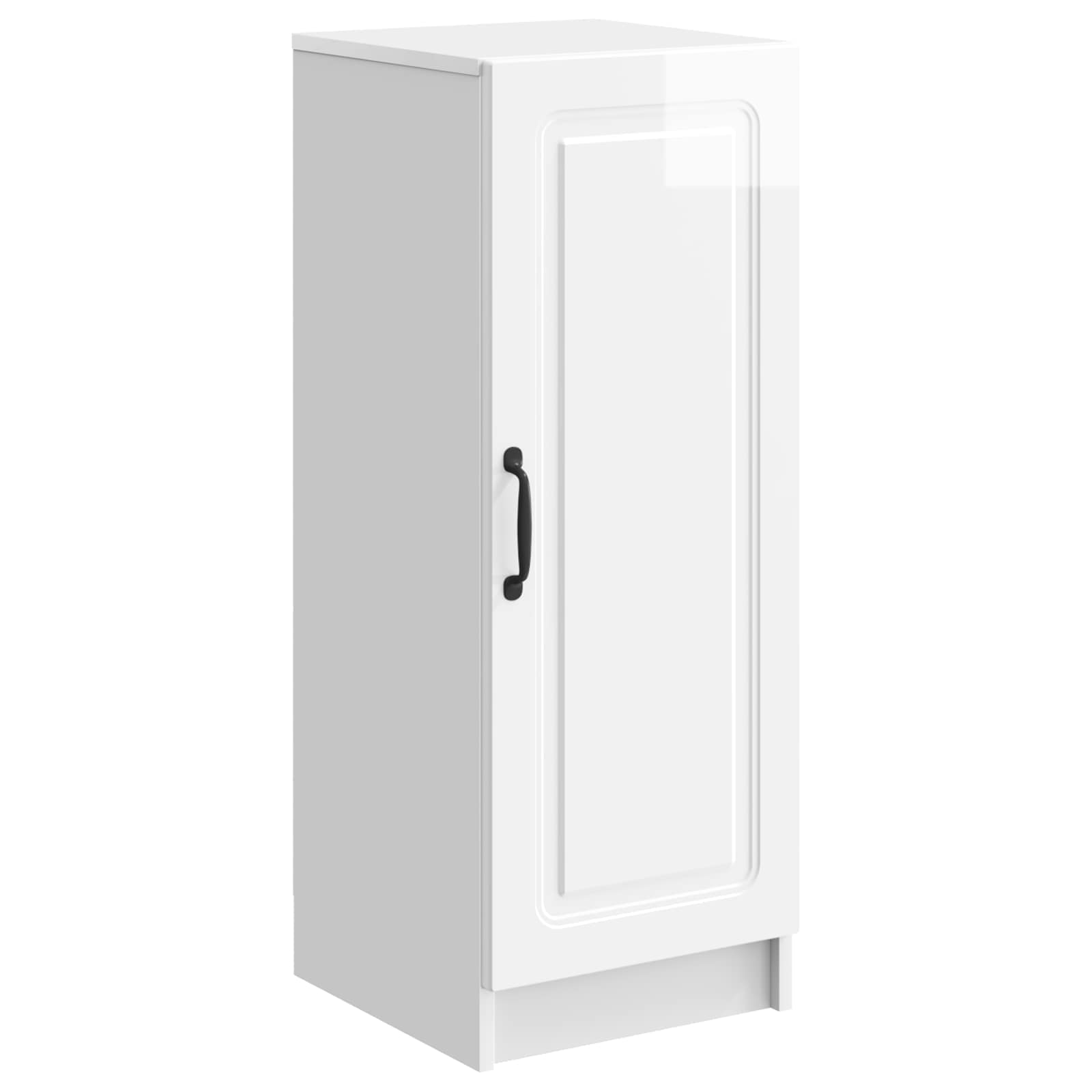 Buffet Blanc brillant 33 x 34,5 x 87 cm Bois d'ingénierie - XIOS