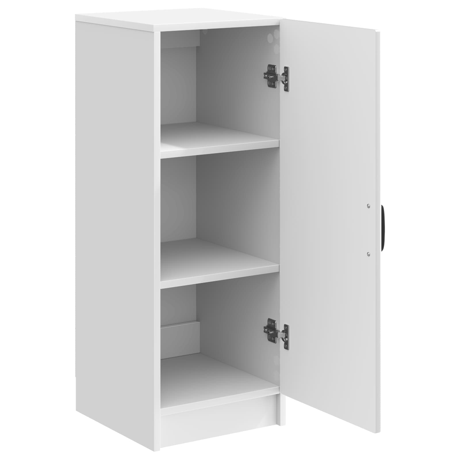 Buffet Blanc brillant 33 x 34,5 x 87 cm Bois d'ingénierie - XIOS