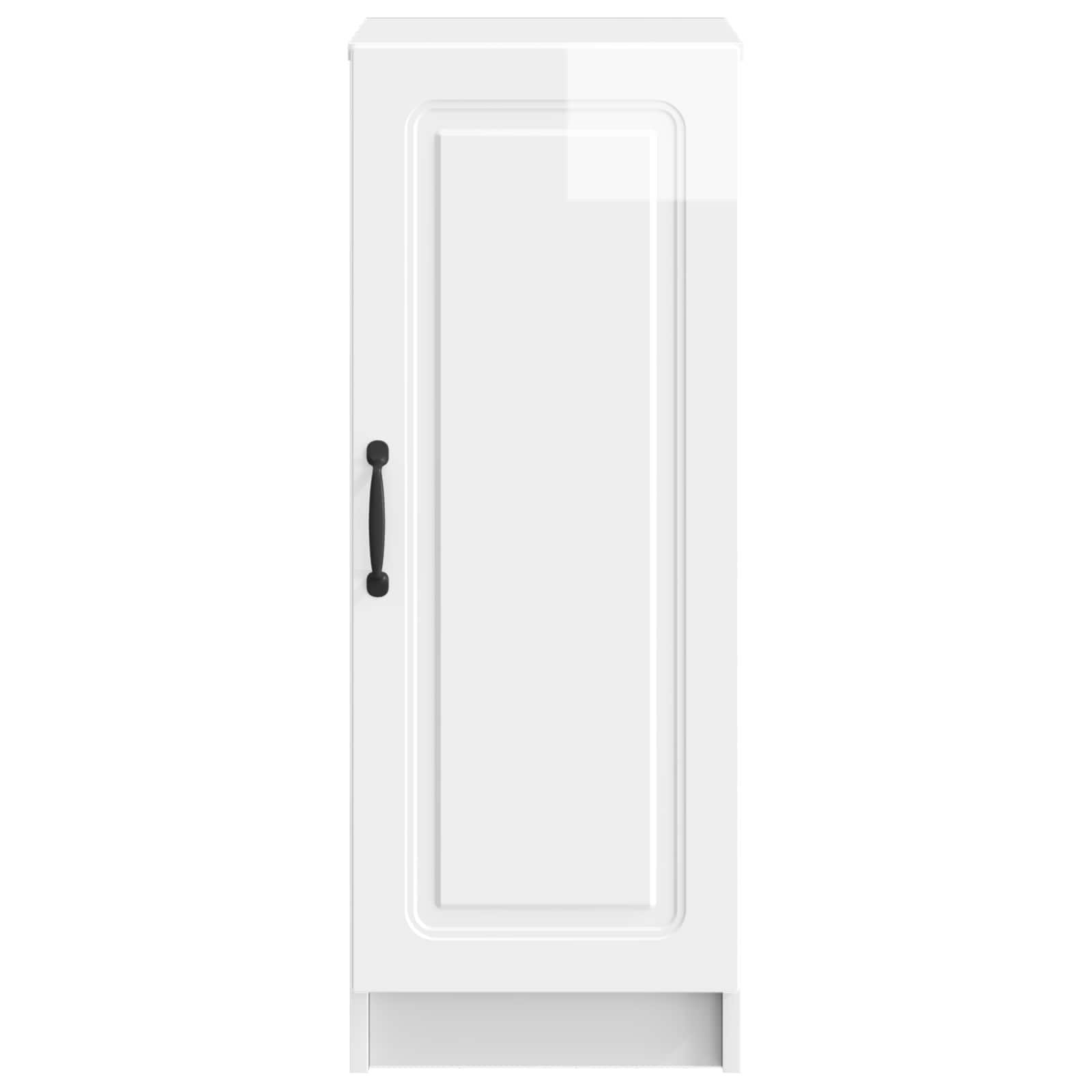 Buffet Blanc brillant 33 x 34,5 x 87 cm Bois d'ingénierie - XIOS