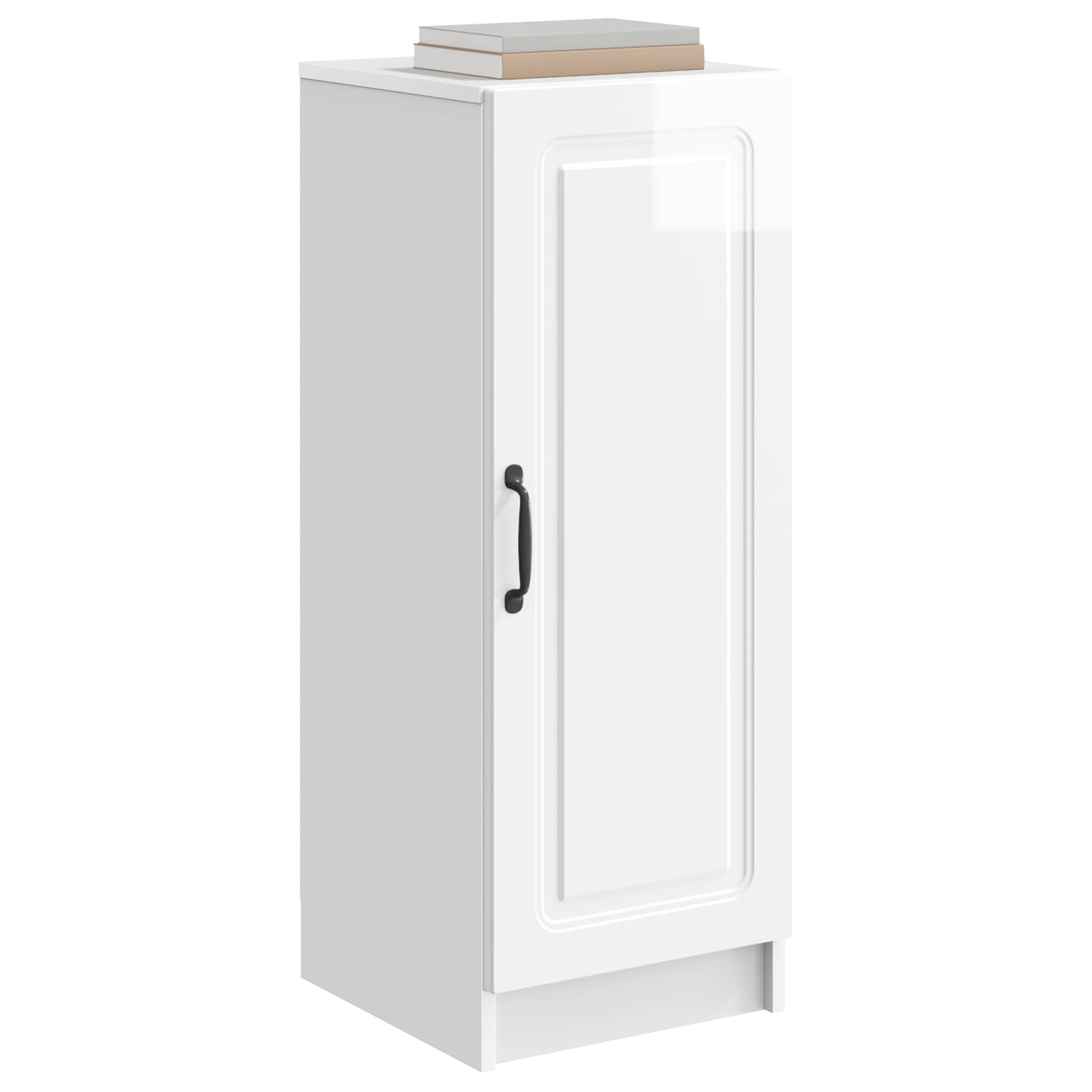 Buffet Blanc brillant 33 x 34,5 x 87 cm Bois d'ingénierie - XIOS