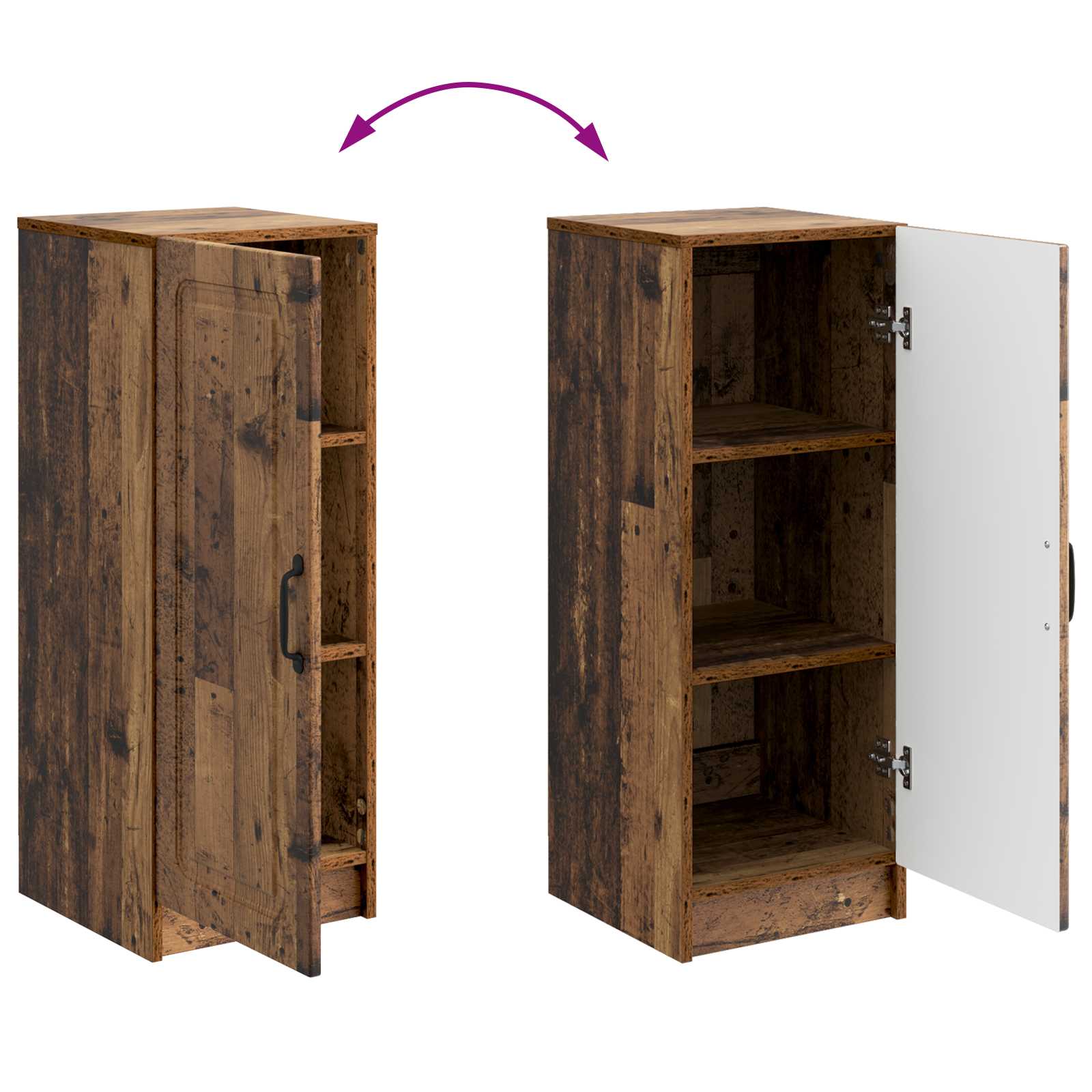 Buffet Bois ancien 33 x 34,5 x 87 cm Bois d'ingénierie - XIOS