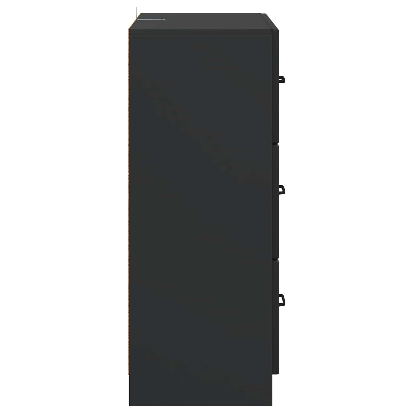 Armoire à tiroirs Noir 66 x 34,5 x 87 cm Bois d'ingénierie - XIOS