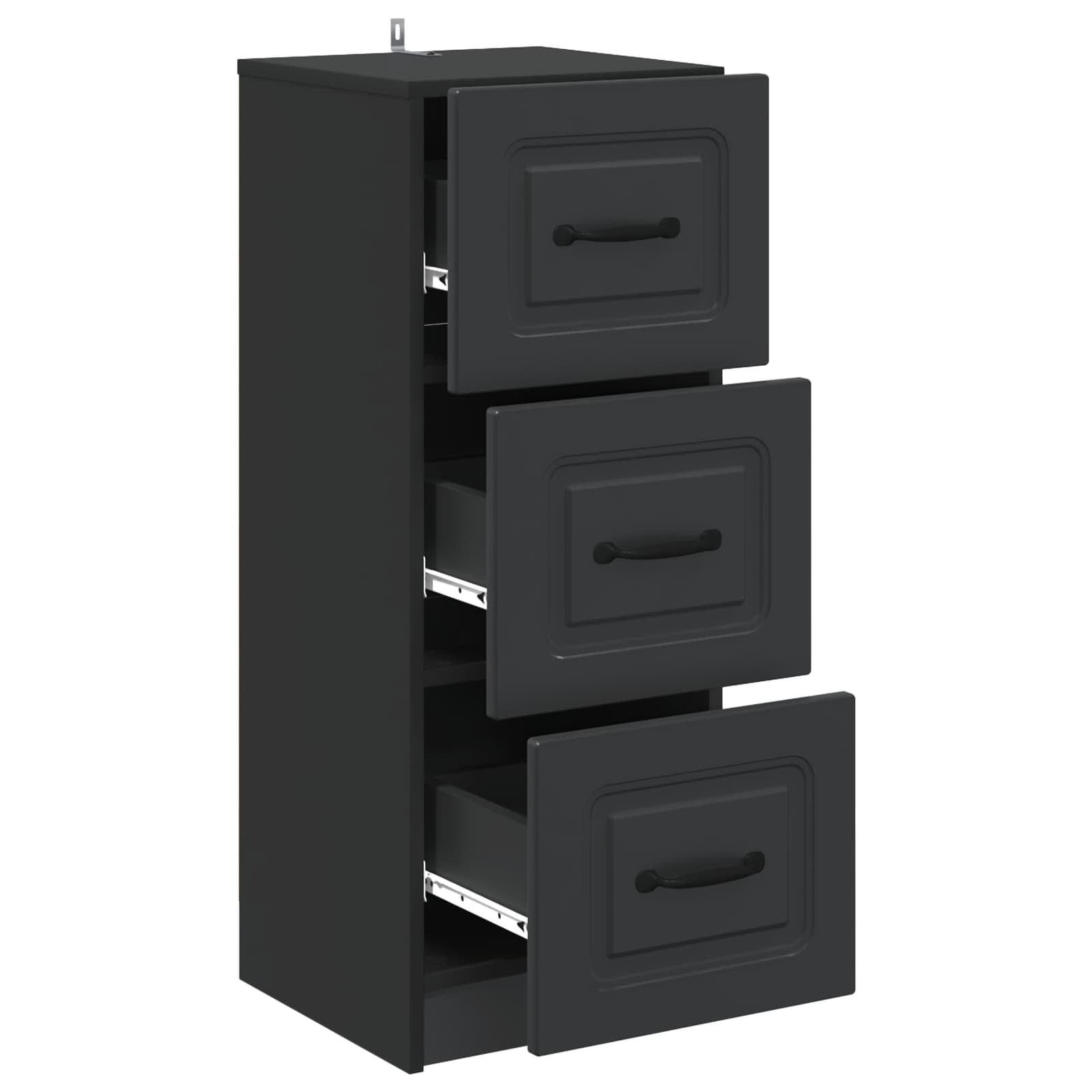 Armoire à tiroirs Noir 33 x 34,5 x 87 cm Bois d'ingénierie - XIOS