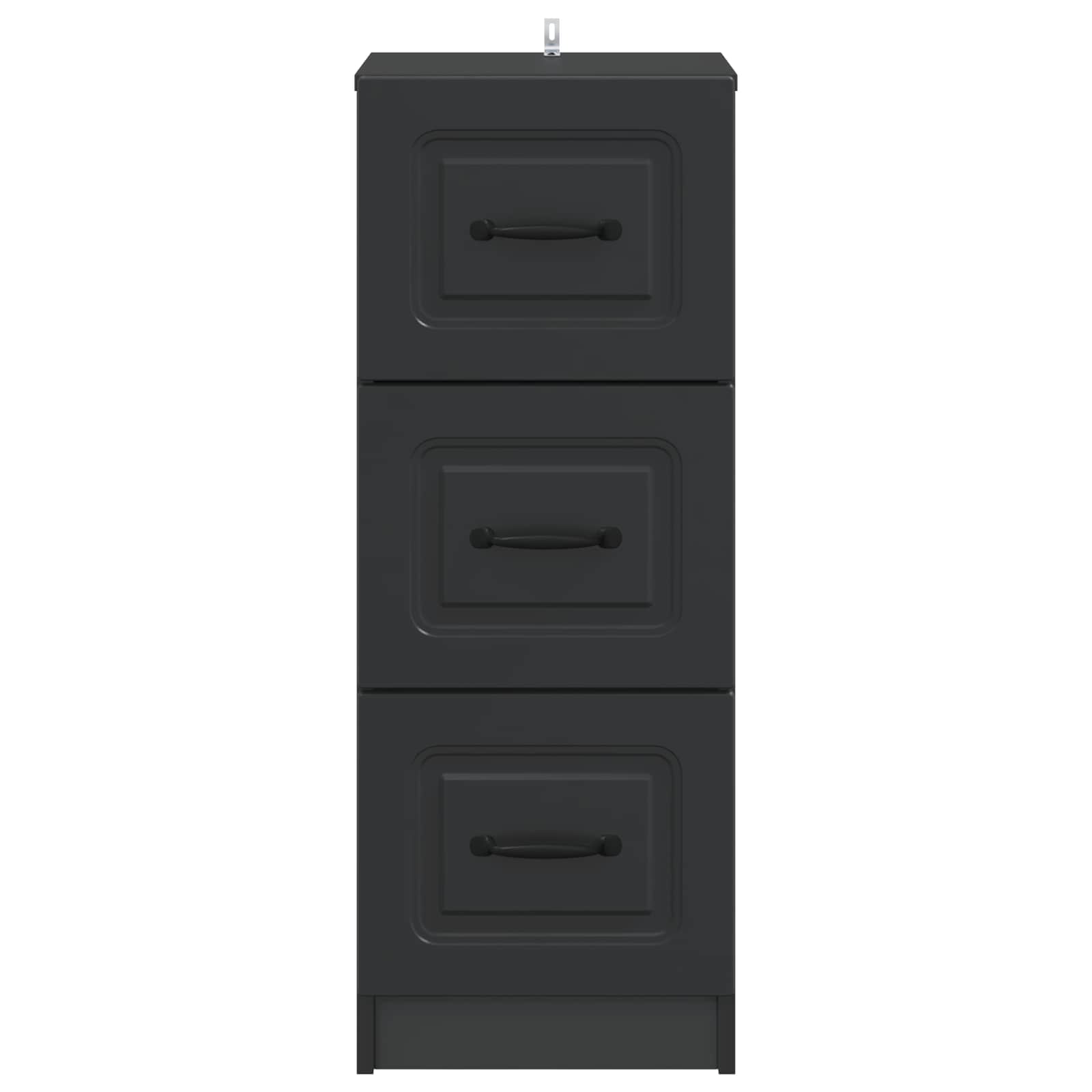 Armoire à tiroirs Noir 33 x 34,5 x 87 cm Bois d'ingénierie - XIOS