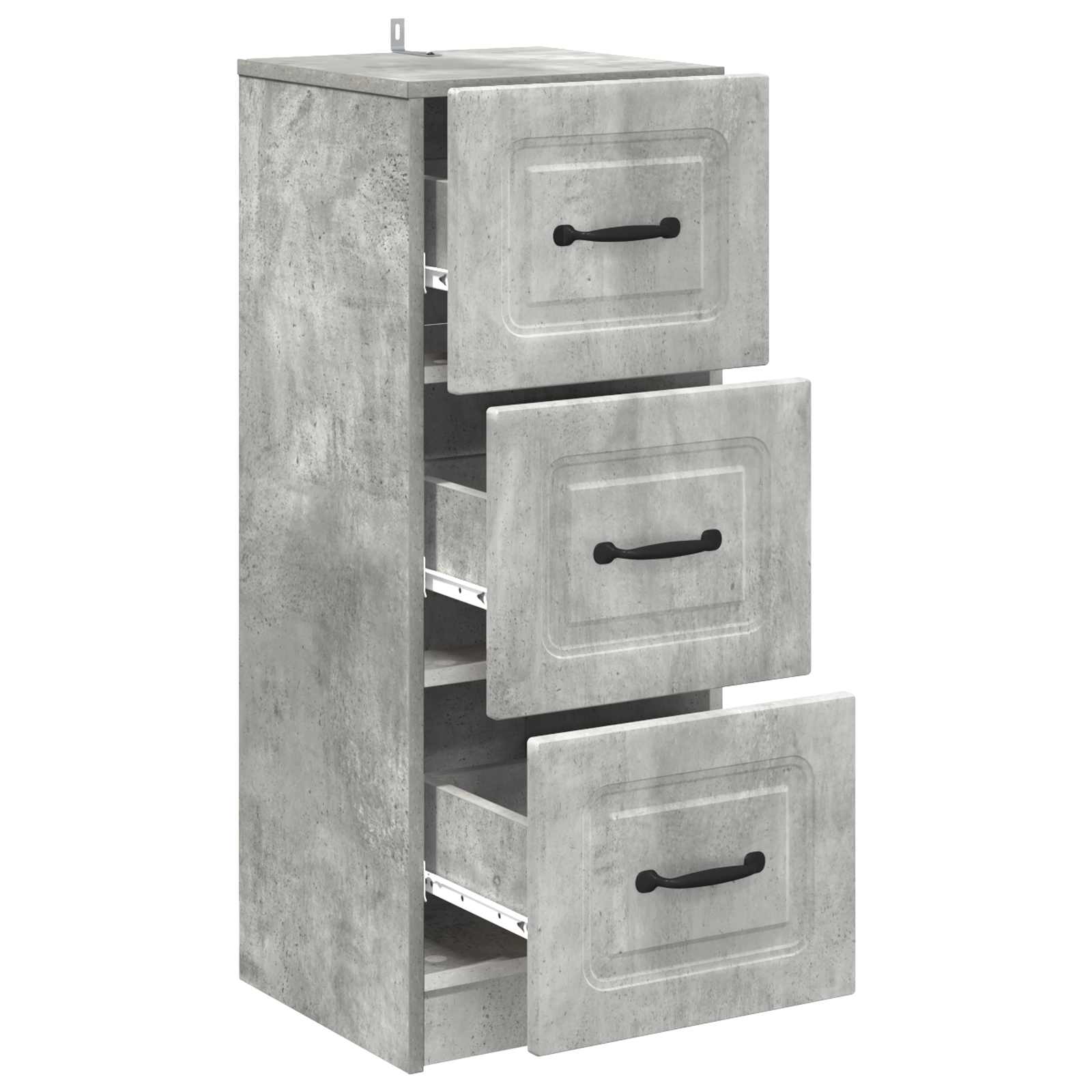 Armoire à tiroirs Gris béton 33 x 34,5 x 87 cm - XIOS