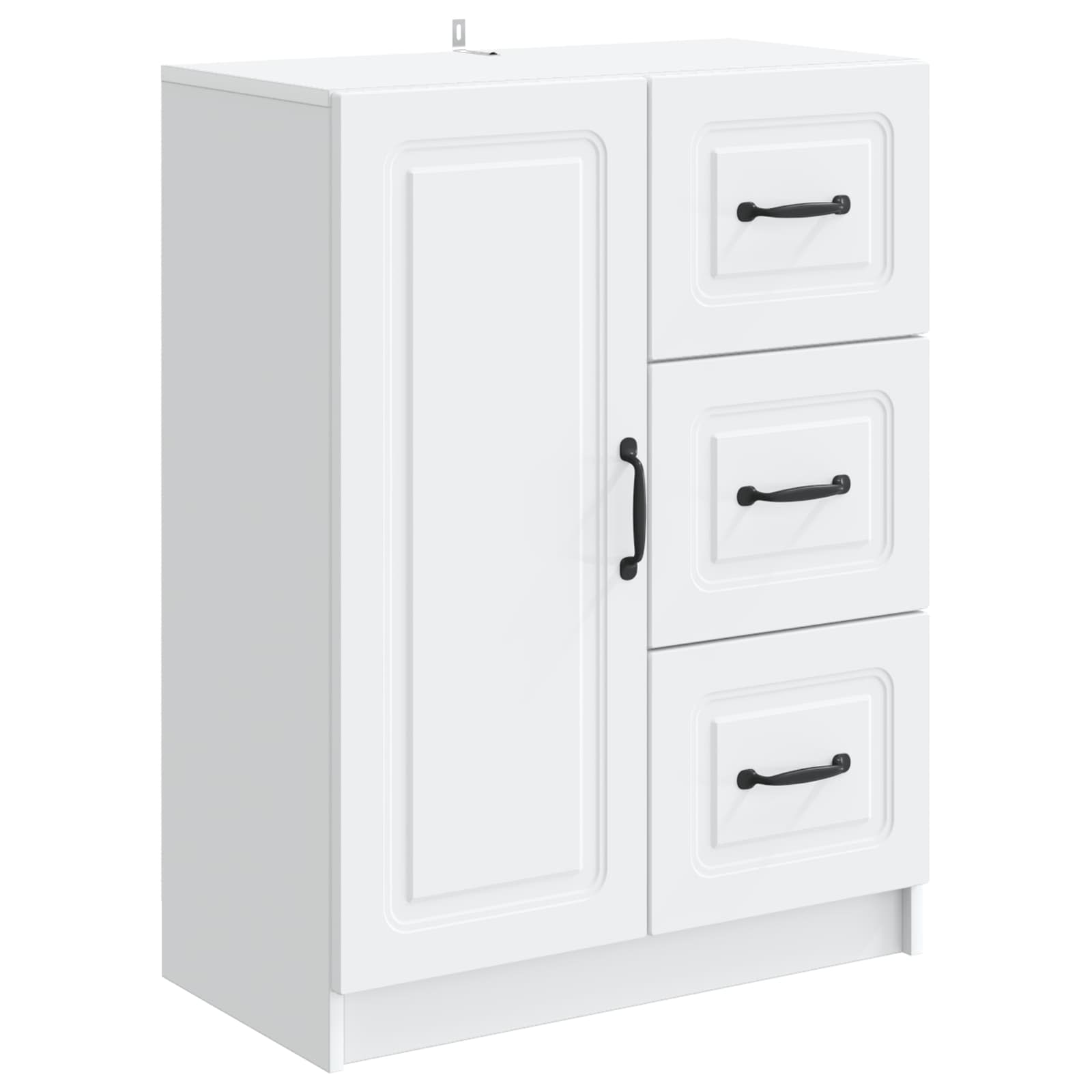 Buffet avec tiroir Blanc 66 x 34,5 x 87 cm Bois d'ingénierie - XIOS