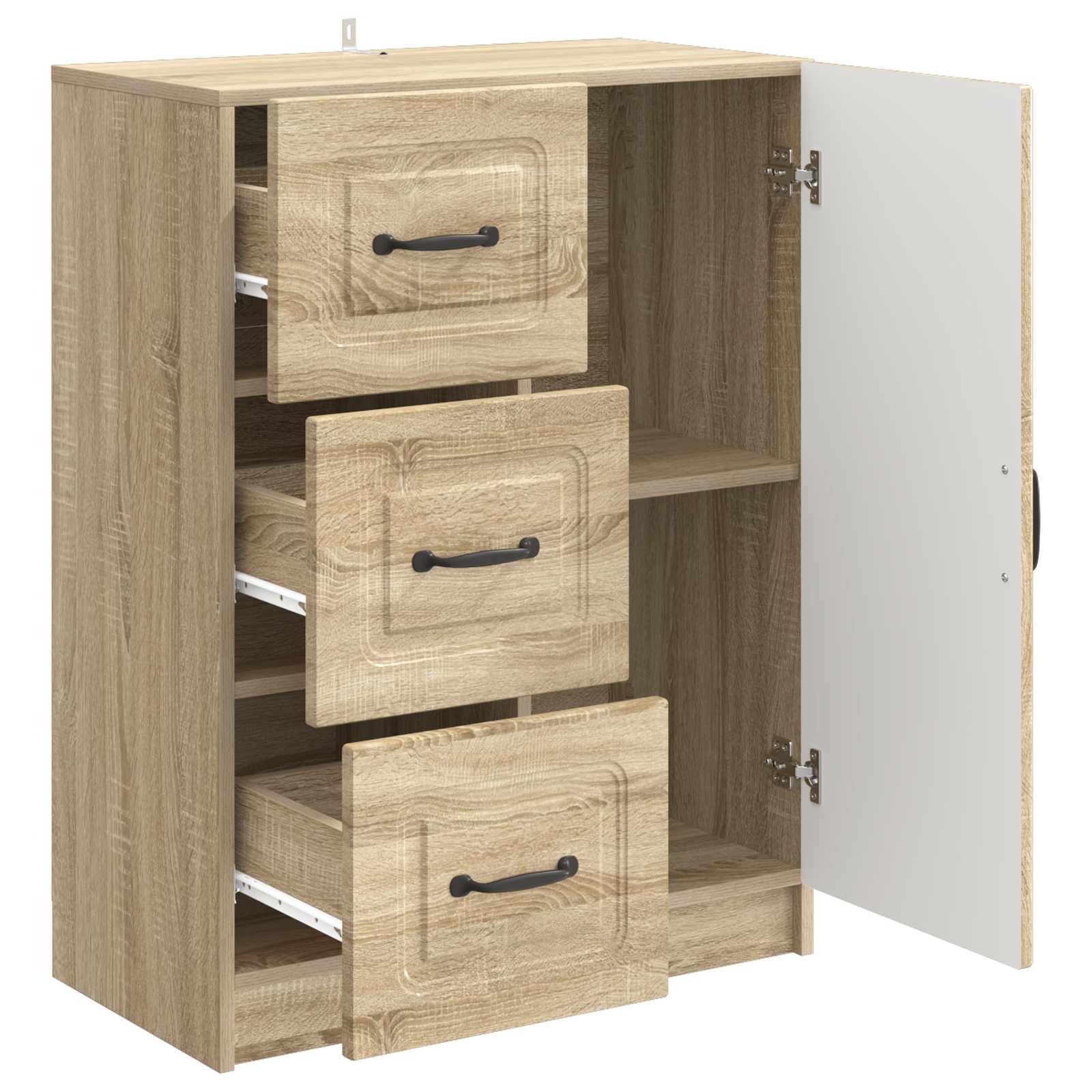 Buffet Chêne Sonoma 66 x 34,5 x 87 cm Bois d'ingénierie - XIOS