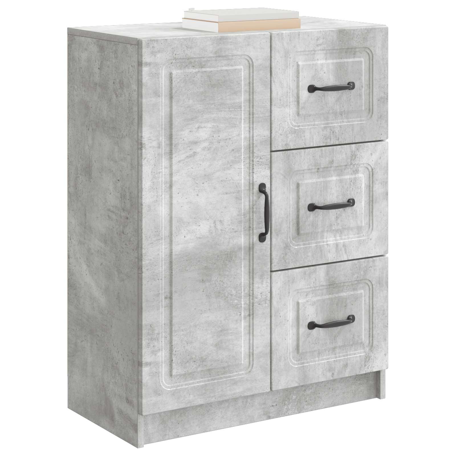 Buffet Gris béton 66 x 34,5 x 87 cm Bois d'ingénierie - XIOS