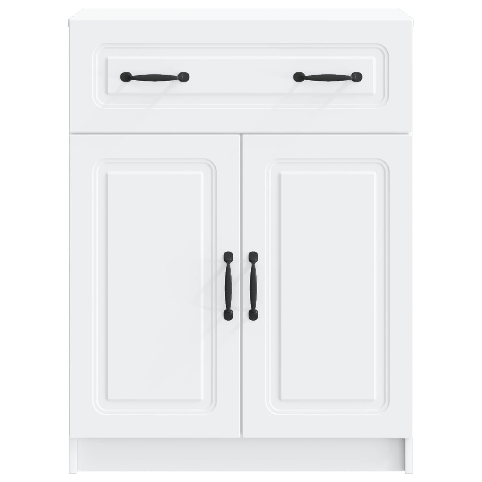 Buffet avec tiroir Blanc 66 x 34,5 x 87 cm Bois d'ingénierie - XIOS