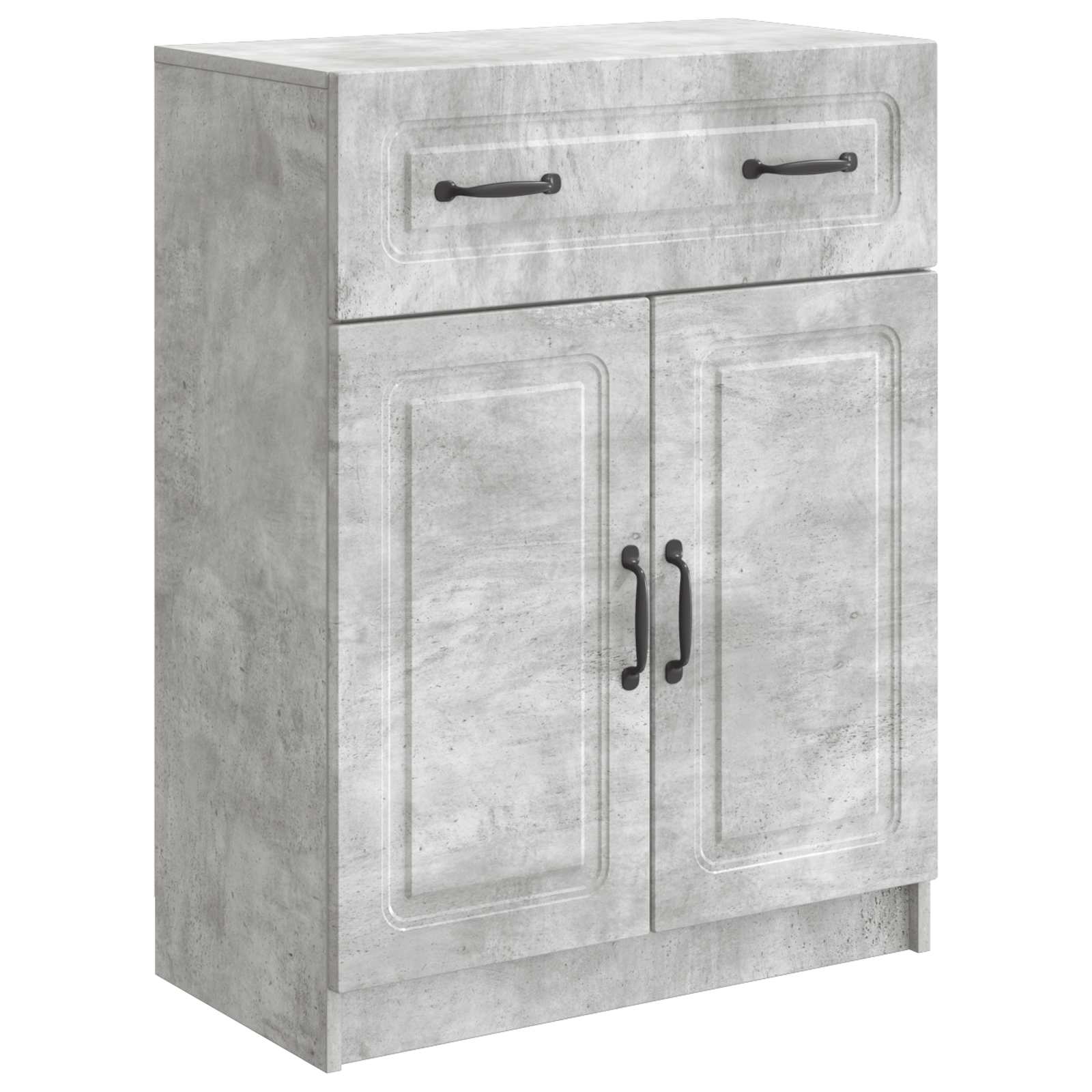 Buffet Gris béton 66 x 34,5 x 87 cm Bois d'ingénierie - XIOS