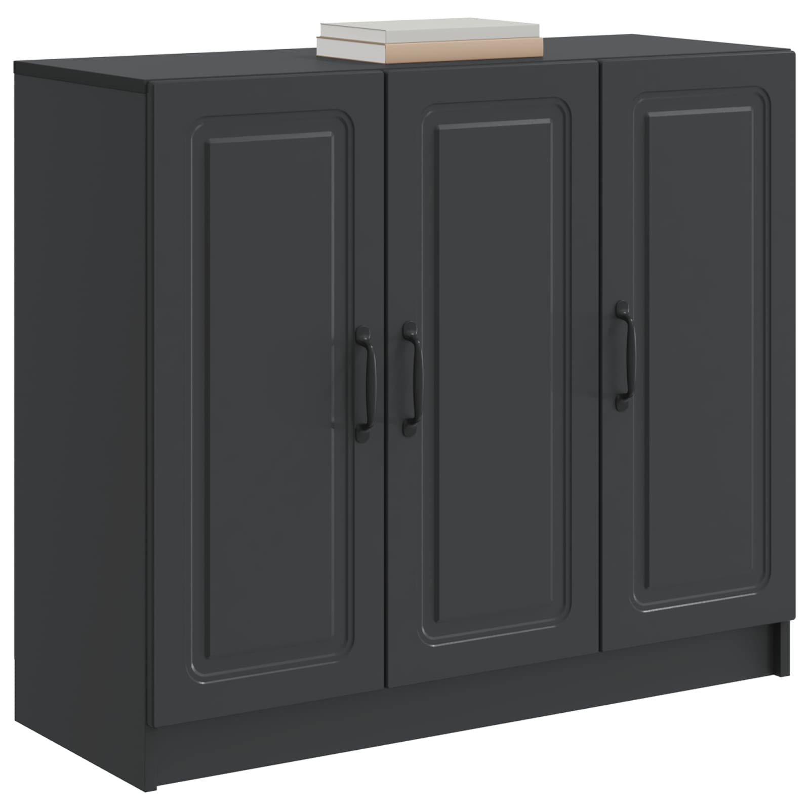 Buffet Noir 89 x 34,5 x 77 cm Bois d'ingénierie - XIOS