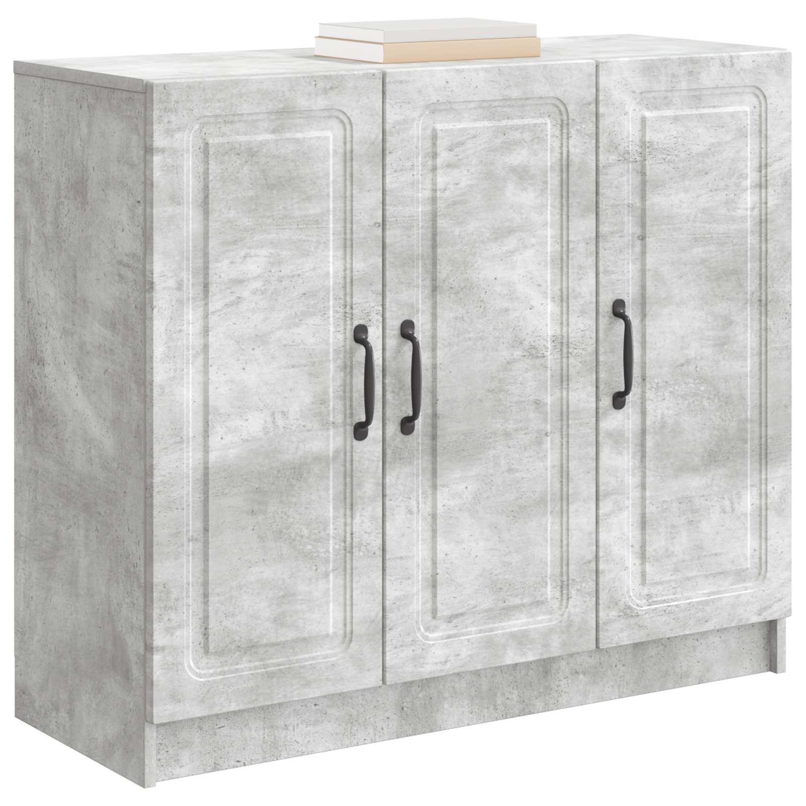 Buffet Gris béton 89 x 34,5 x 77 cm Bois d'ingénierie - XIOS