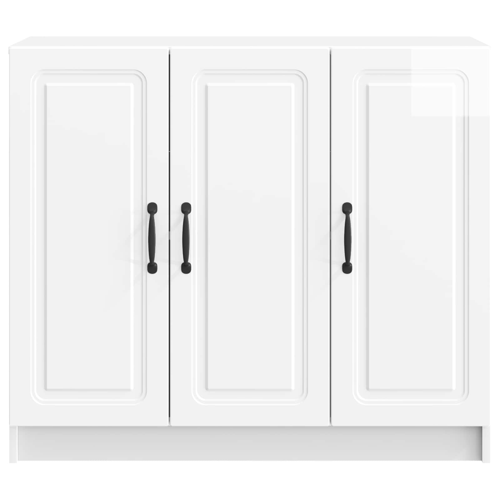 Buffet Blanc brillant 89 x 34,5 x 77 cm Bois d'ingénierie - XIOS