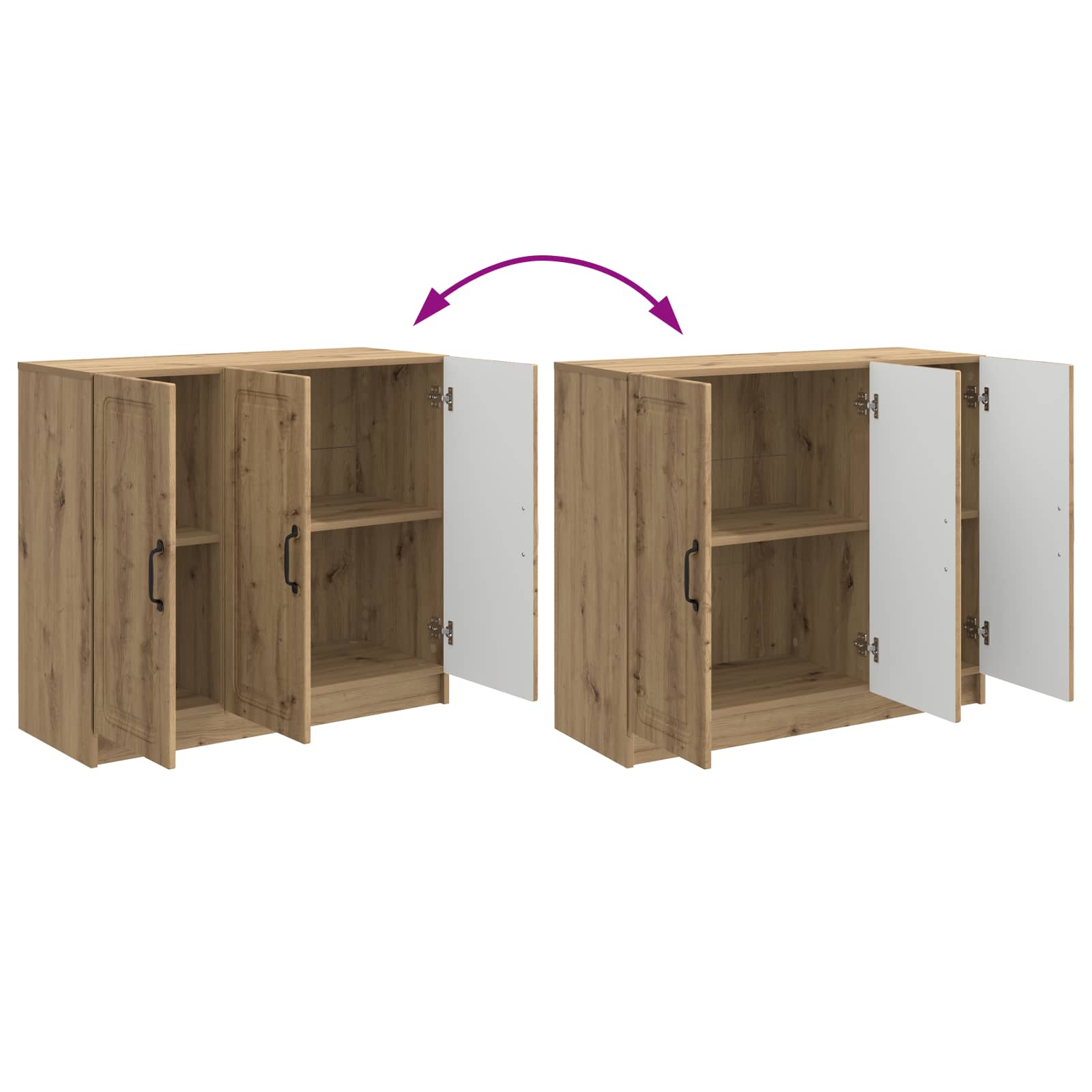 Buffet Chêne artisanal 89 x 34,5 x 77 cm Bois d'ingénierie - XIOS