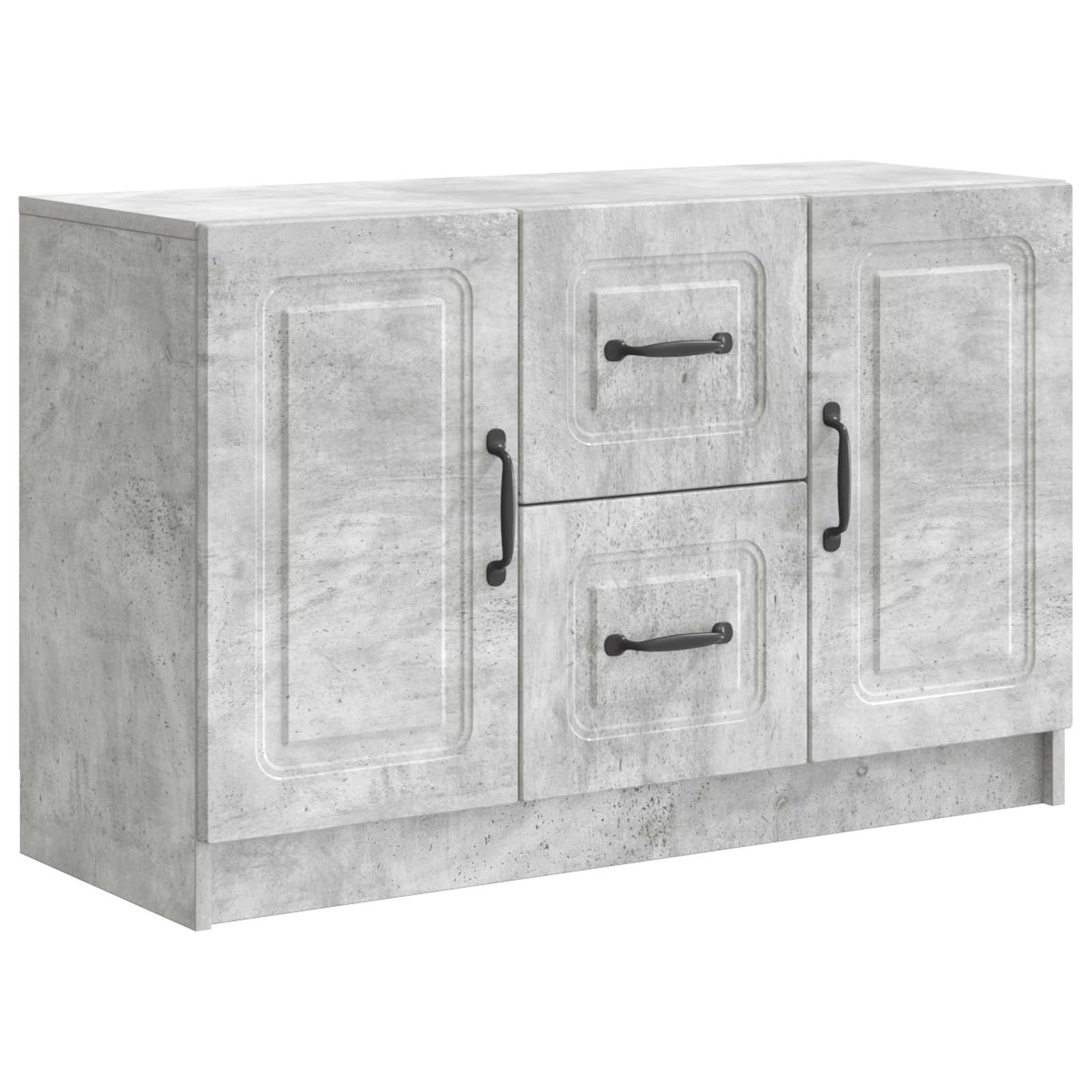 Buffet Gris béton 89 x 34,5 x 57 cm Bois d'ingénierie - XIOS