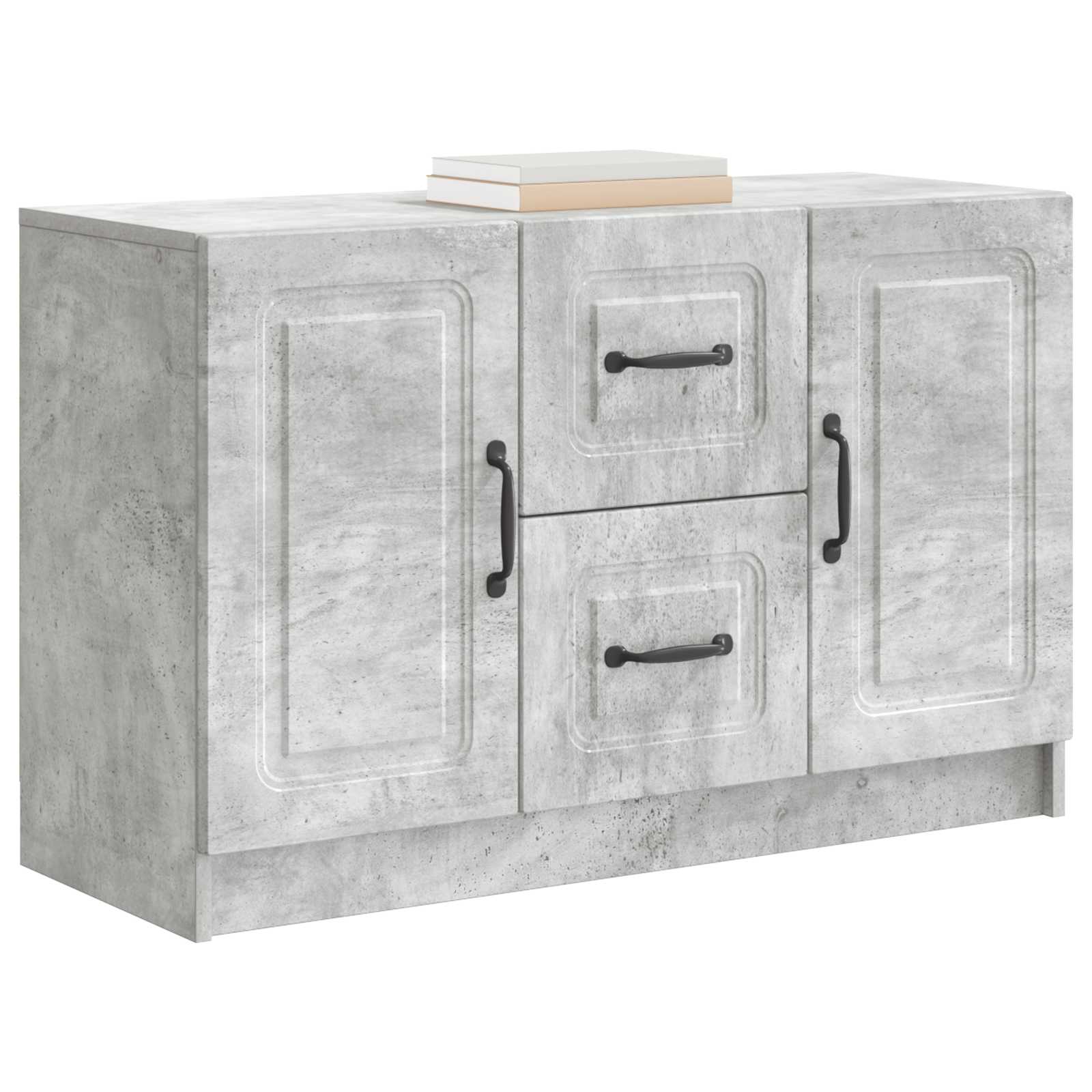 Buffet Gris béton 89 x 34,5 x 57 cm Bois d'ingénierie - XIOS