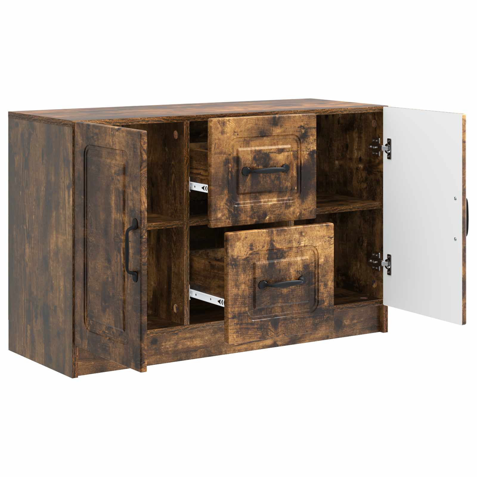 Buffet Chêne fumé 89 x 34,5 x 57 cm Bois d'ingénierie - XIOS