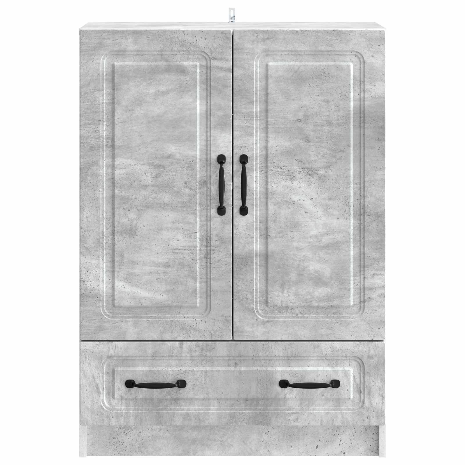 Buffet Gris béton 66 x 34,5 x 92 cm Bois d'ingénierie - XIOS