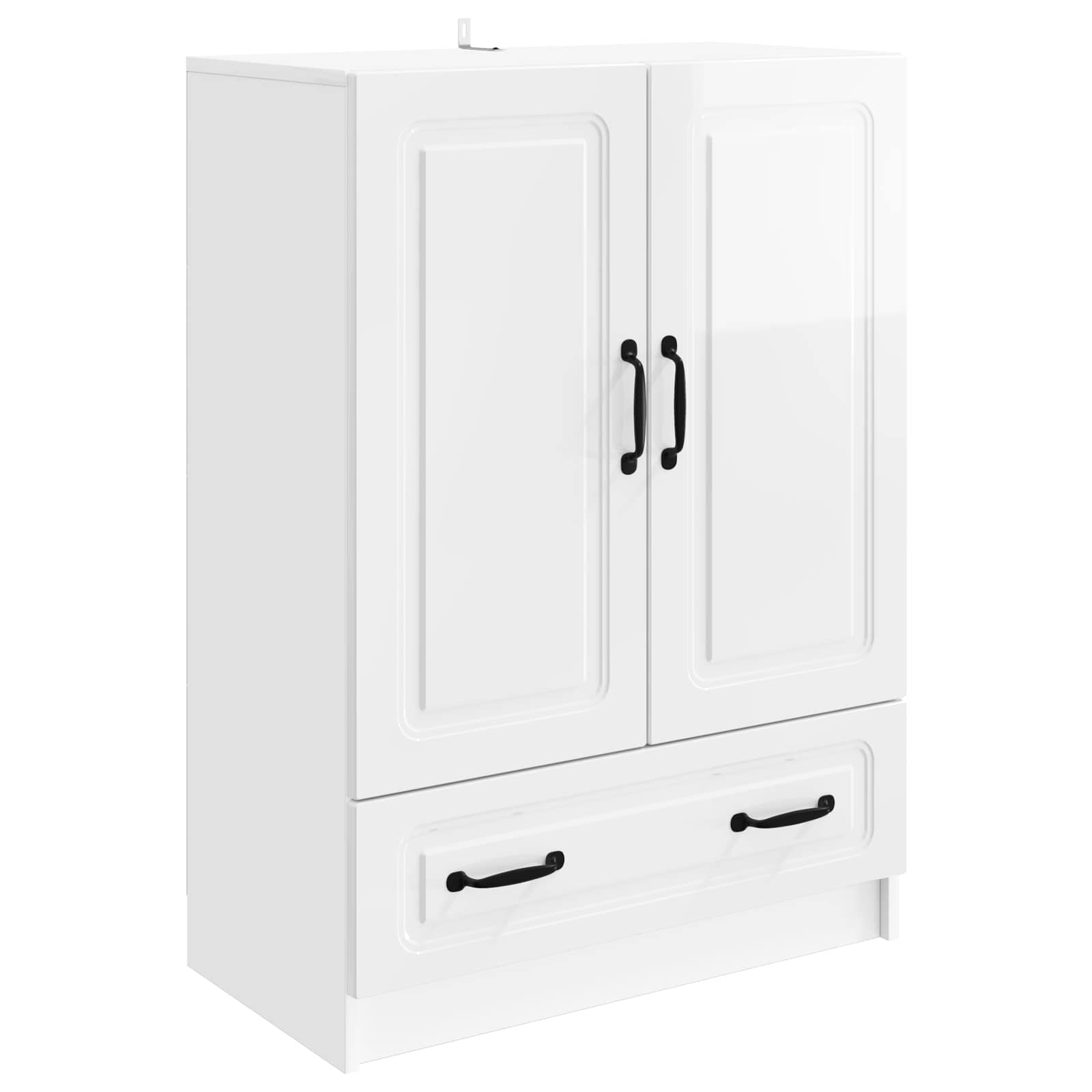 Buffet Blanc brillant 66 x 34,5 x 92 cm Bois d'ingénierie - XIOS