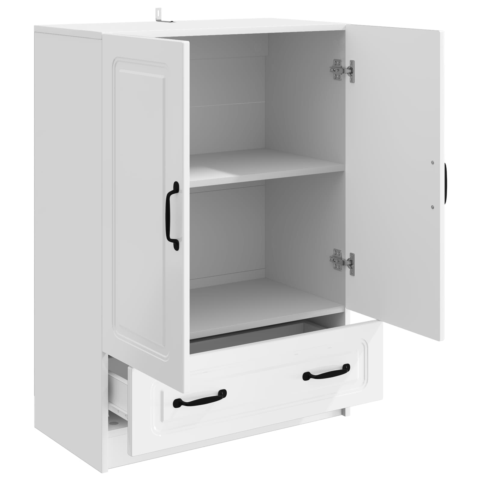 Buffet Blanc brillant 66 x 34,5 x 92 cm Bois d'ingénierie - XIOS
