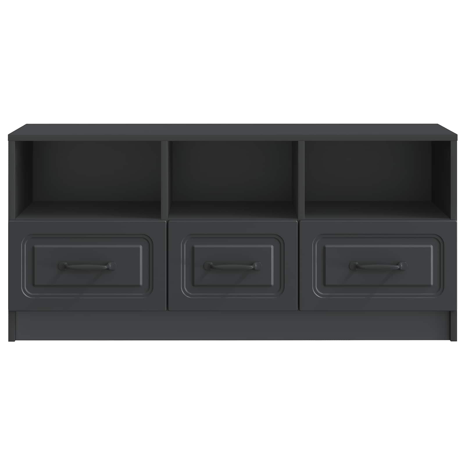 Meuble TV avec tiroir Noir 102 x 34,5 x 47 cm Bois d'ingénierie - XIOS