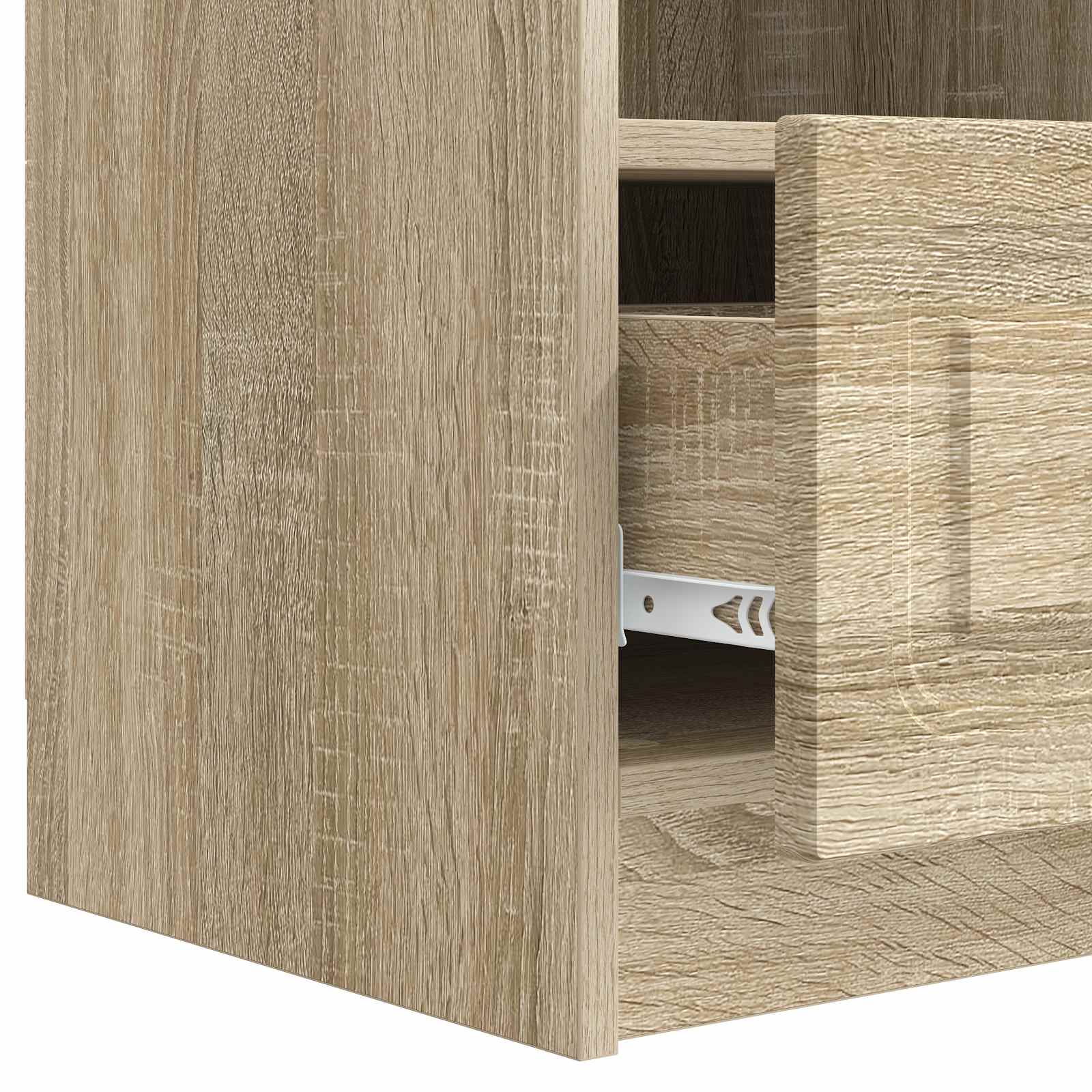 Meuble TV Chêne Sonoma 102 x 34,5 x 47 cm Bois d'ingénierie - XIOS