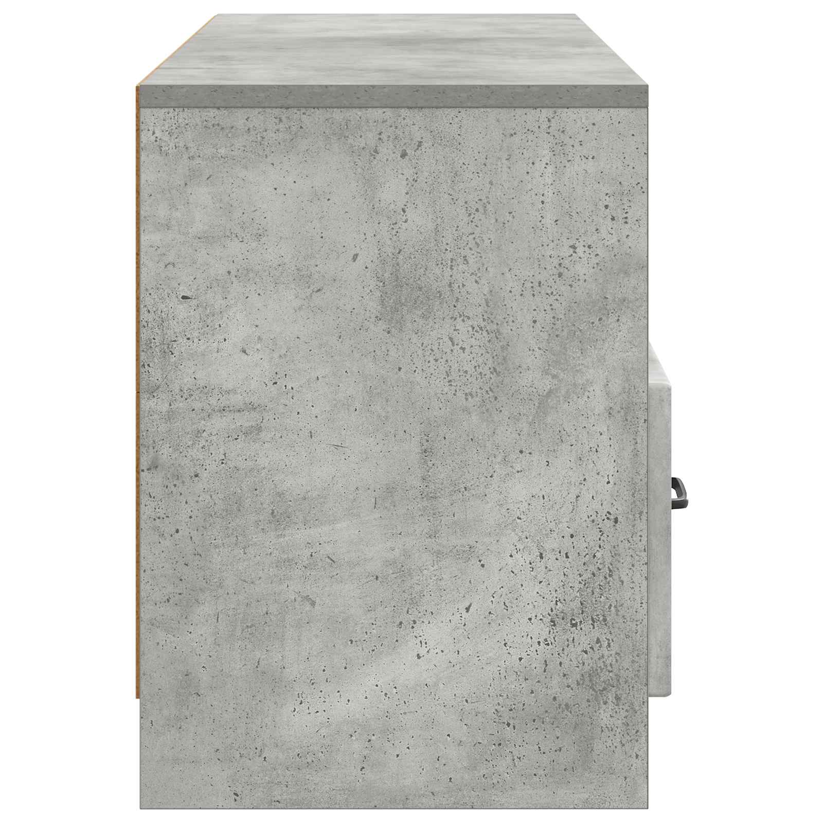 Meuble TV Gris béton 102 x 34,5 x 47 cm Bois d'ingénierie - XIOS