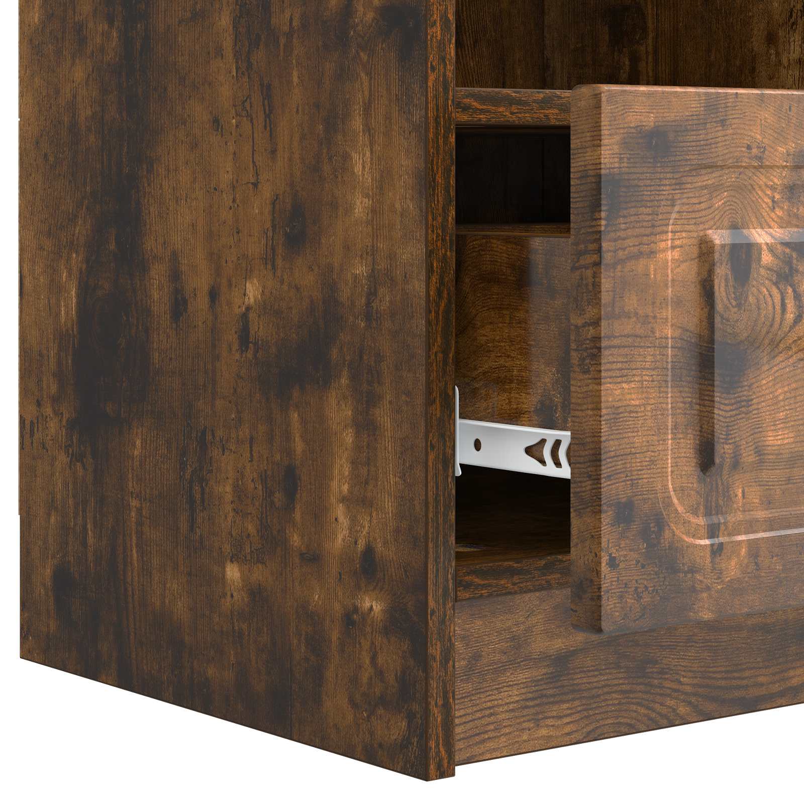 Meuble TV Chêne fumé 102 x 34,5 x 47 cm Bois d'ingénierie - XIOS