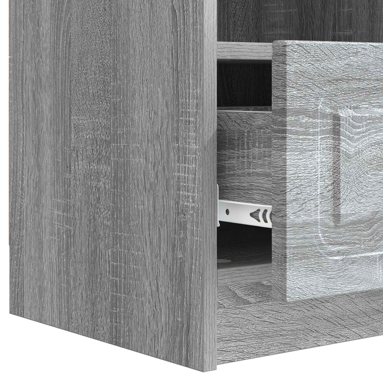 Meuble TV Sonoma gris 102 x 34,5 x 47 cm Bois d'ingénierie - XIOS