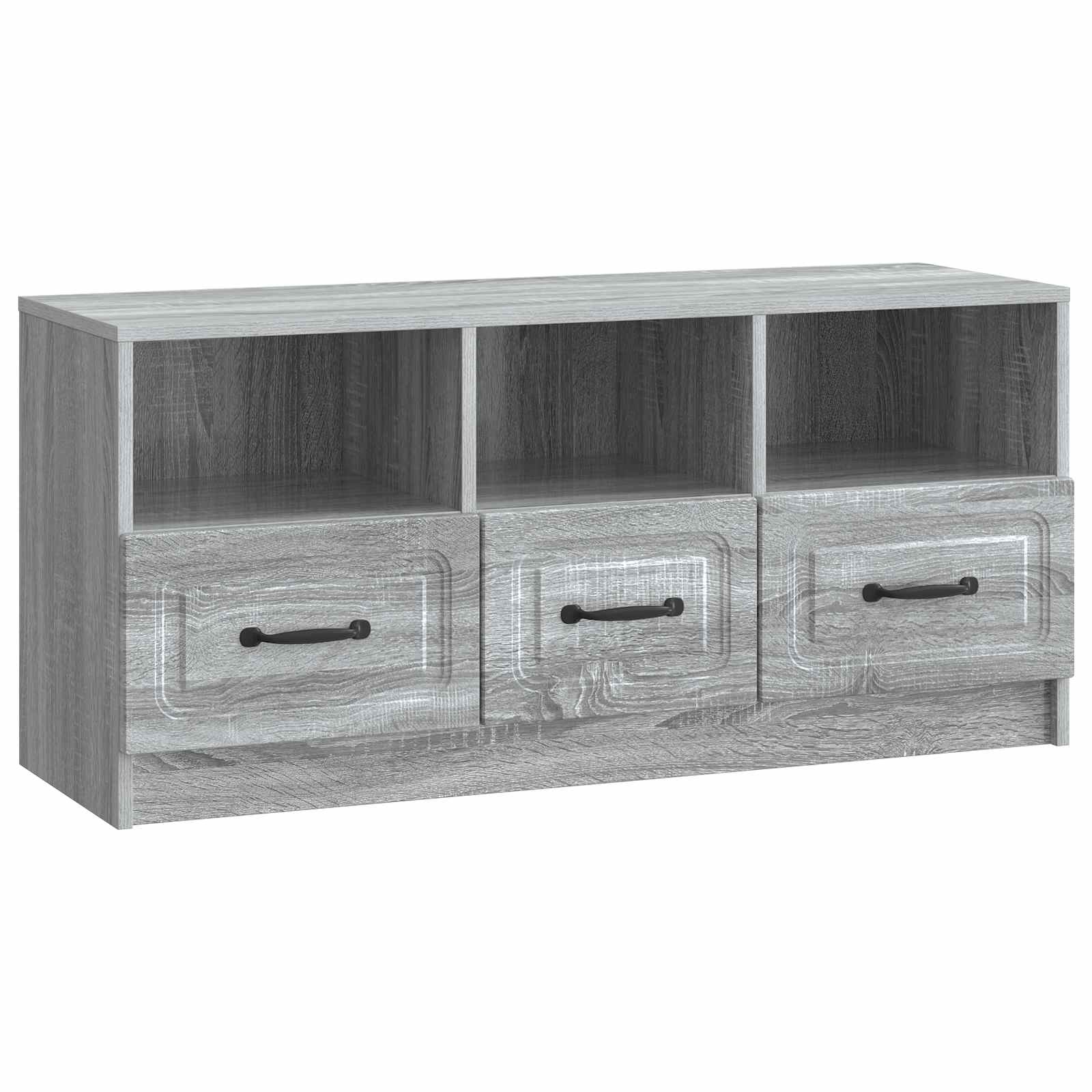 Meuble TV Sonoma gris 102 x 34,5 x 47 cm Bois d'ingénierie - XIOS