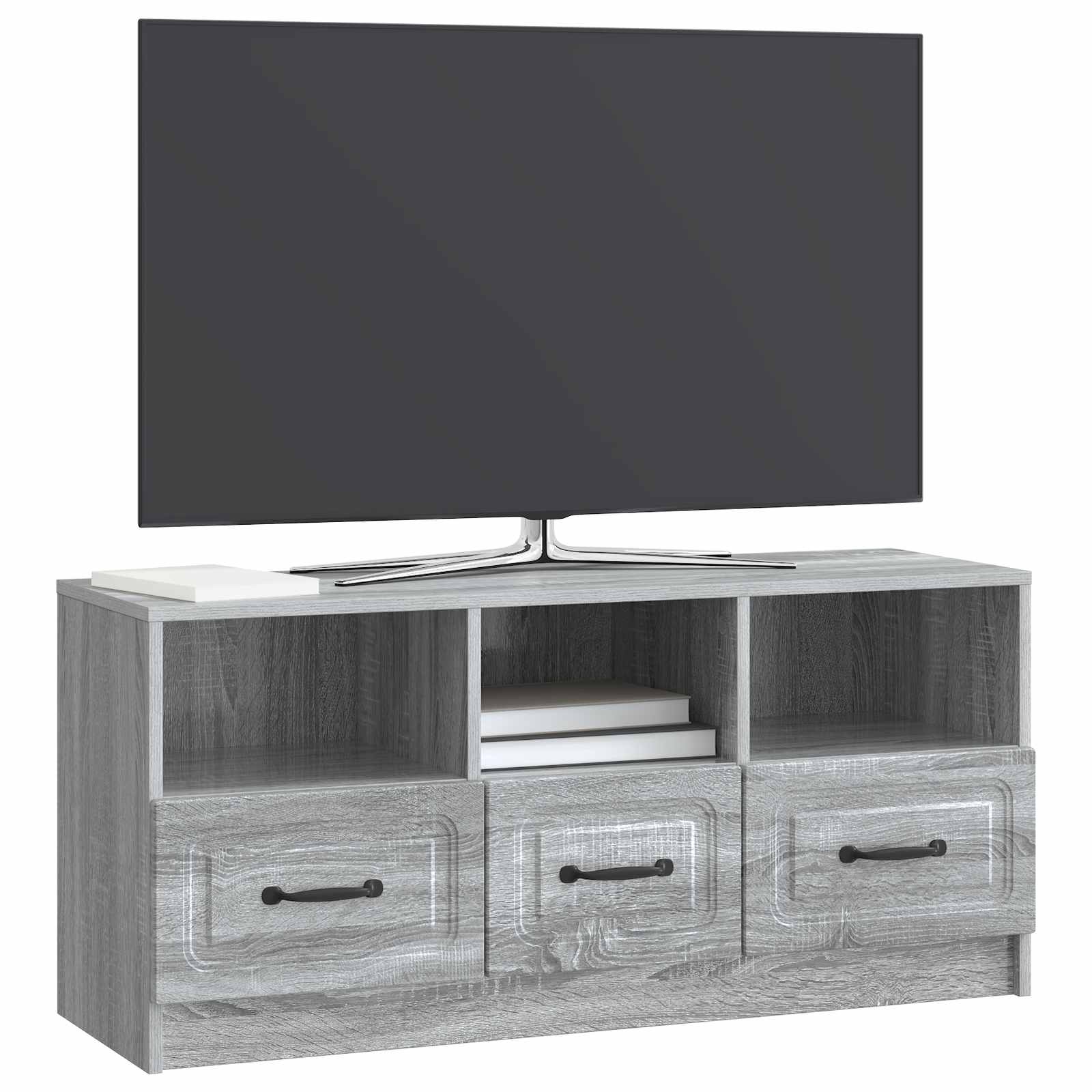 Meuble TV Sonoma gris 102 x 34,5 x 47 cm Bois d'ingénierie - XIOS