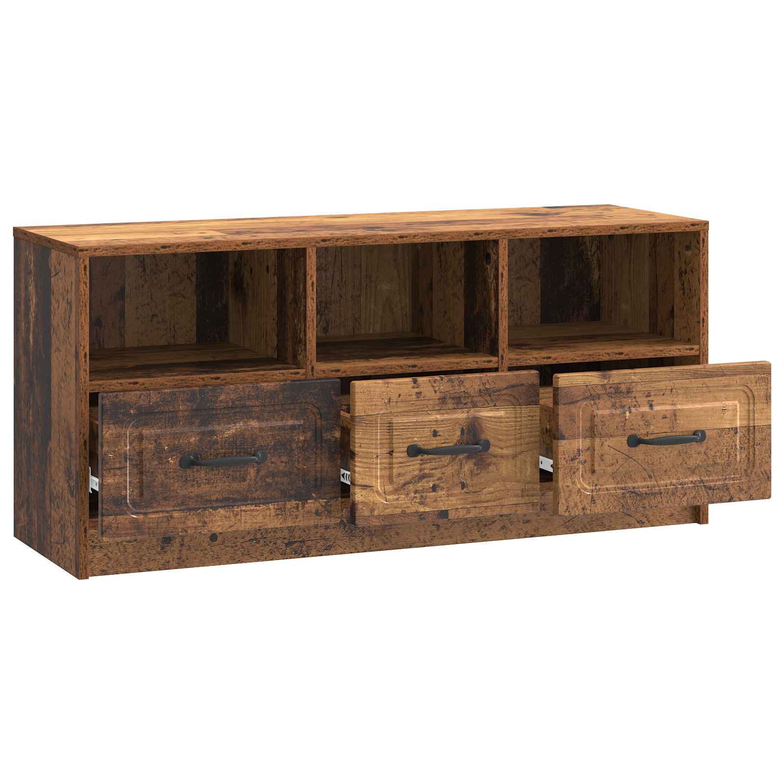 Meuble TV Bois ancien 102 x 34,5 x 47 cm Bois d'ingénierie - XIOS