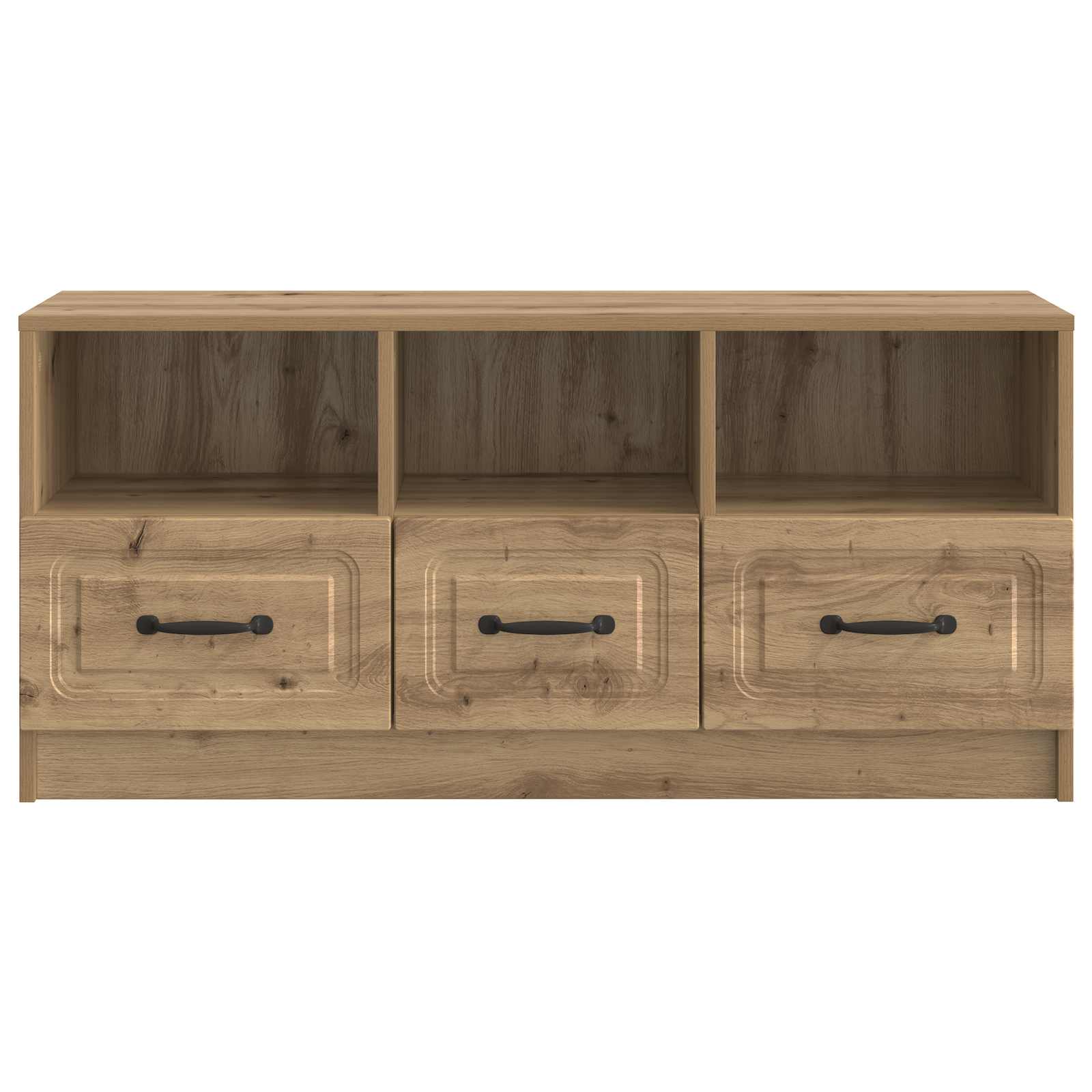 Meuble TV Chêne artisanal 102 x 34,5 x 47 cm Bois d'ingénierie - XIOS